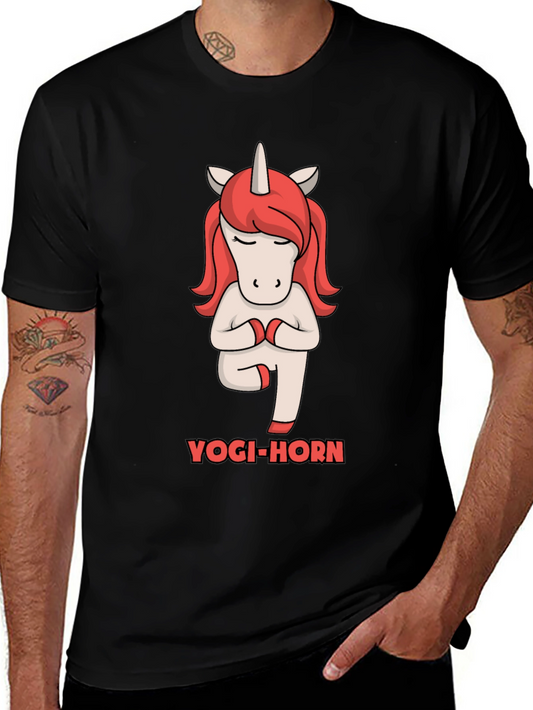 Yogi-Horn Unicorn Graphic T-Shirt