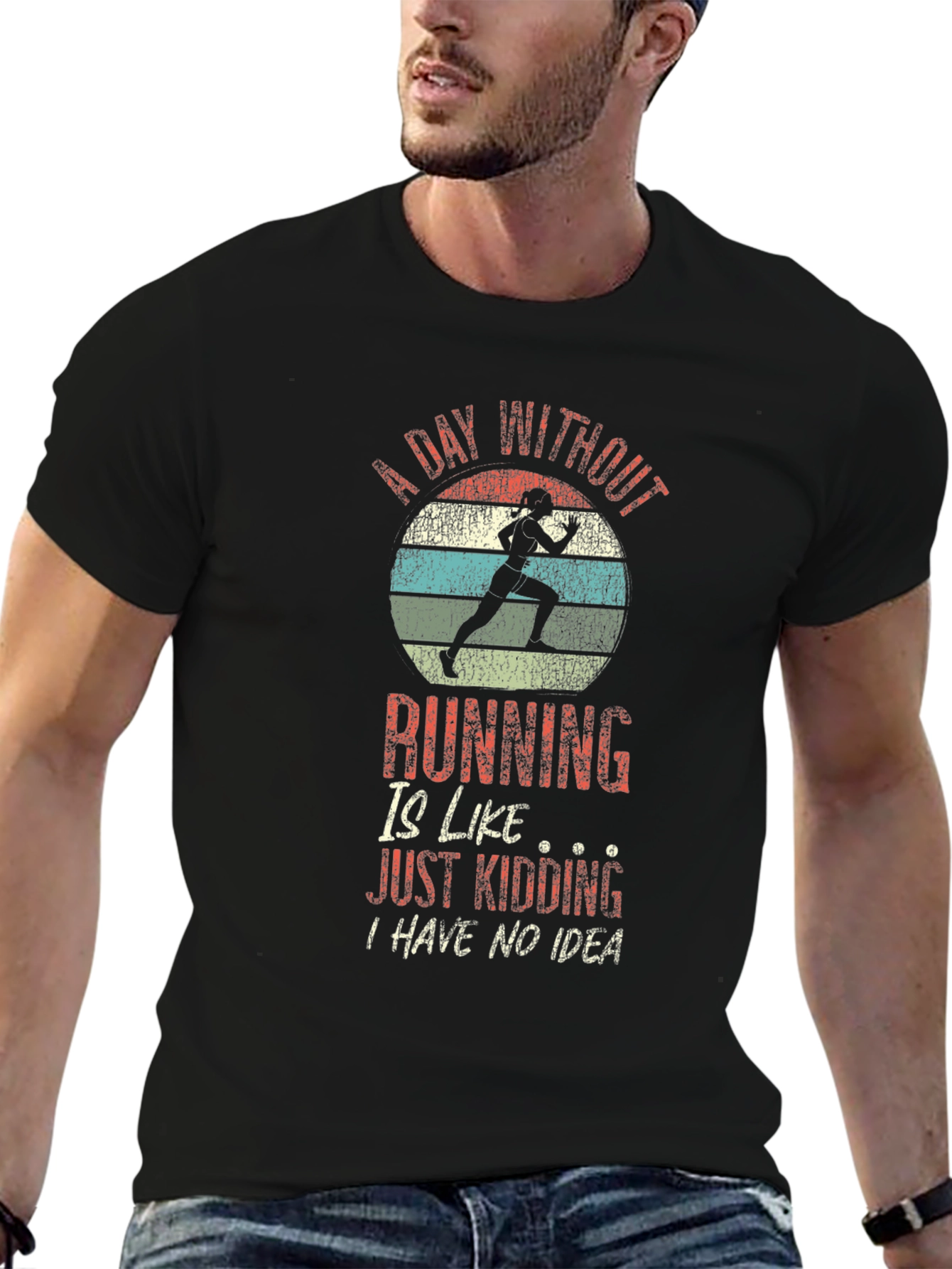 Running Humor T-Shirt - A Day Without Running