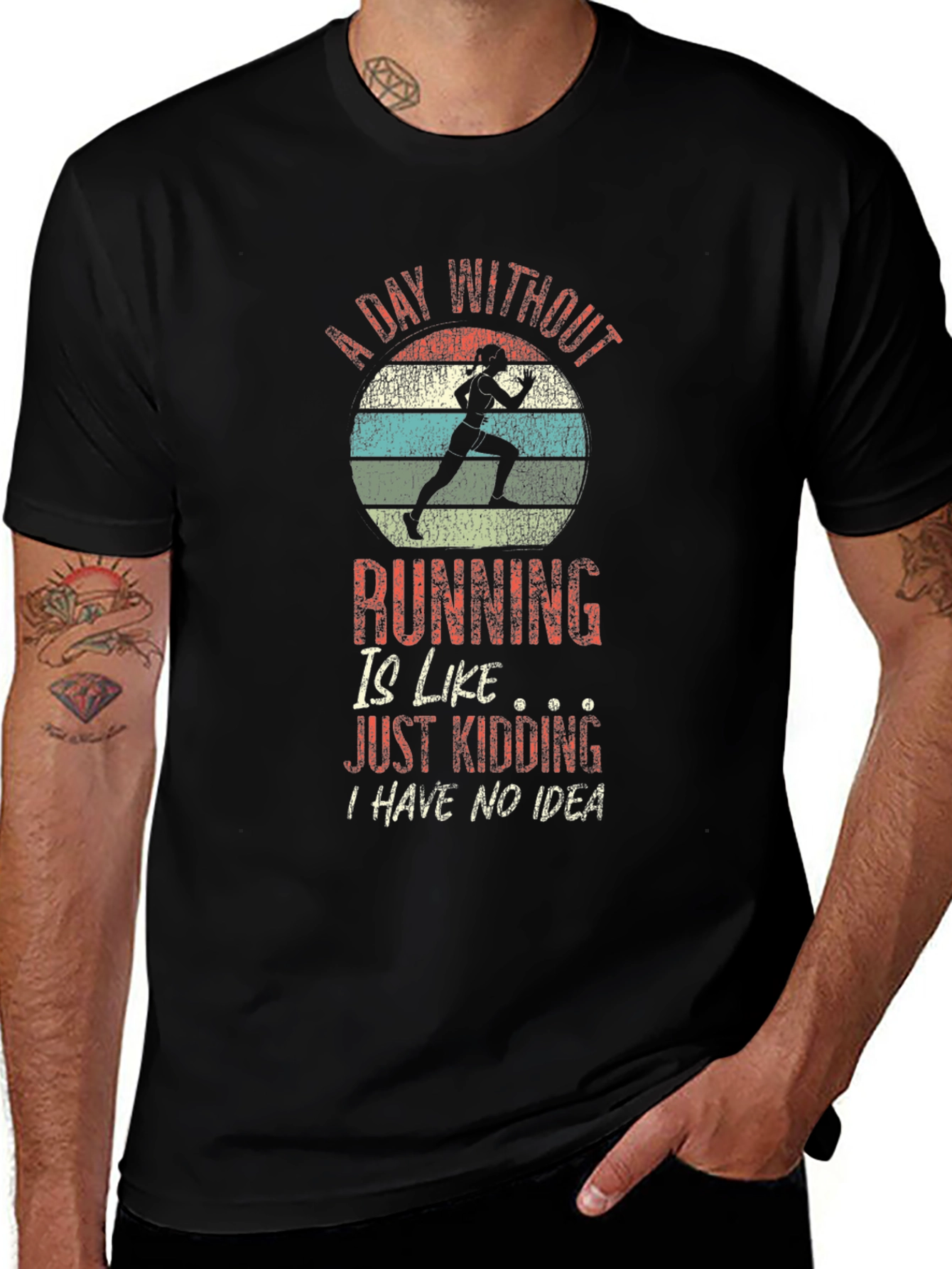 Running Humor T-Shirt - A Day Without Running