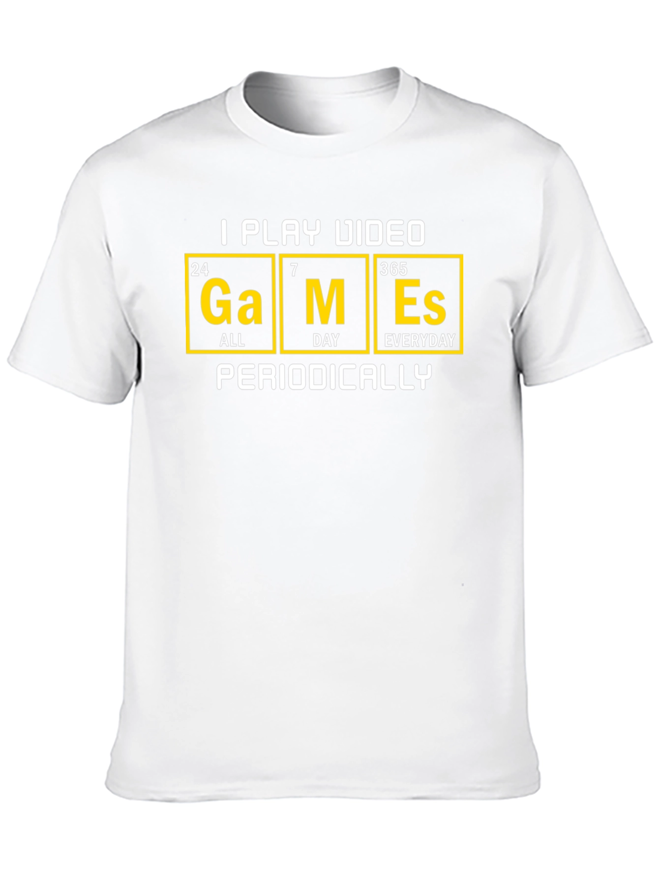 Periodic Table Gamer T-Shirt - I Play Video Games