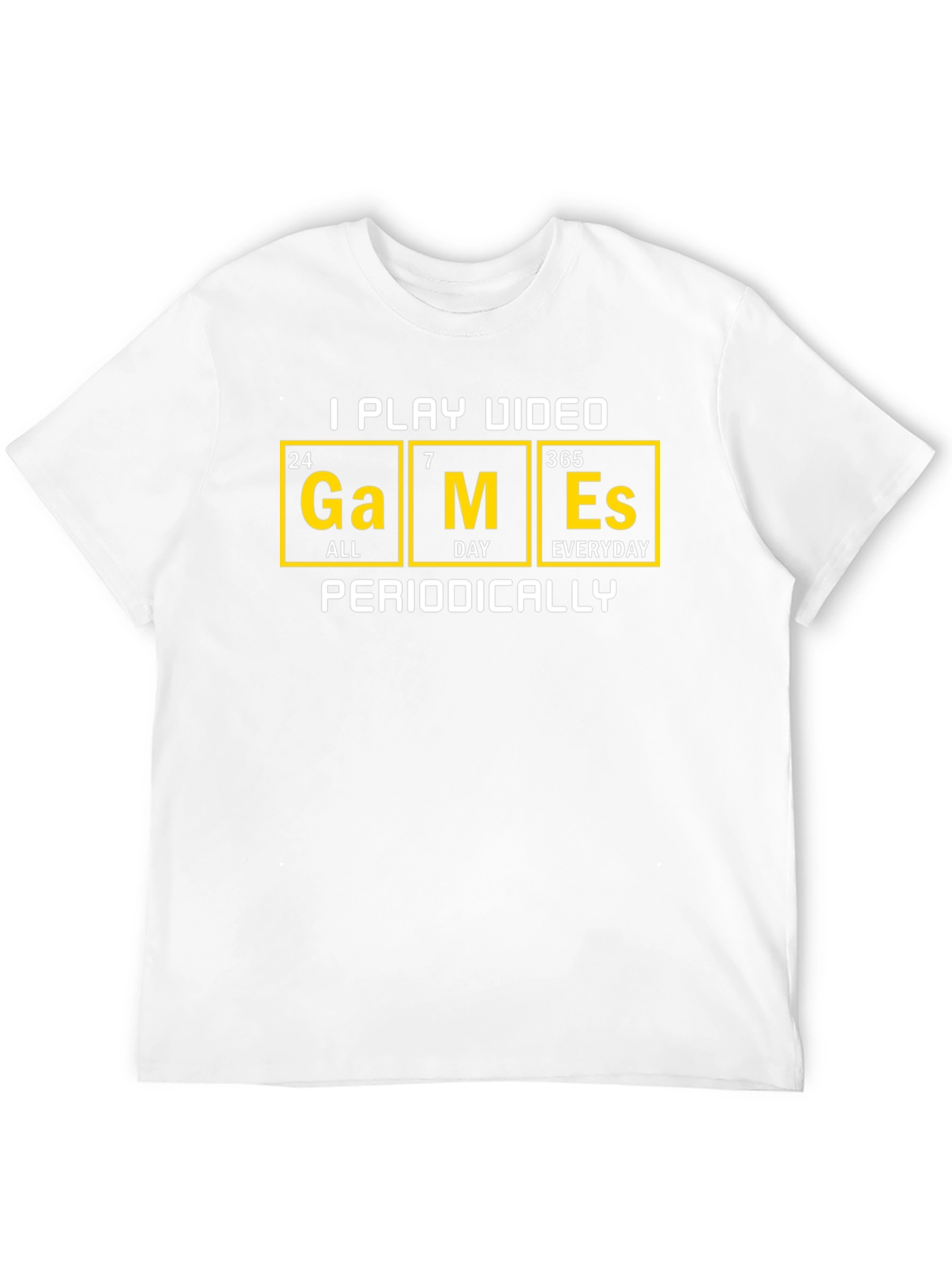 Periodic Table Gamer T-Shirt - I Play Video Games