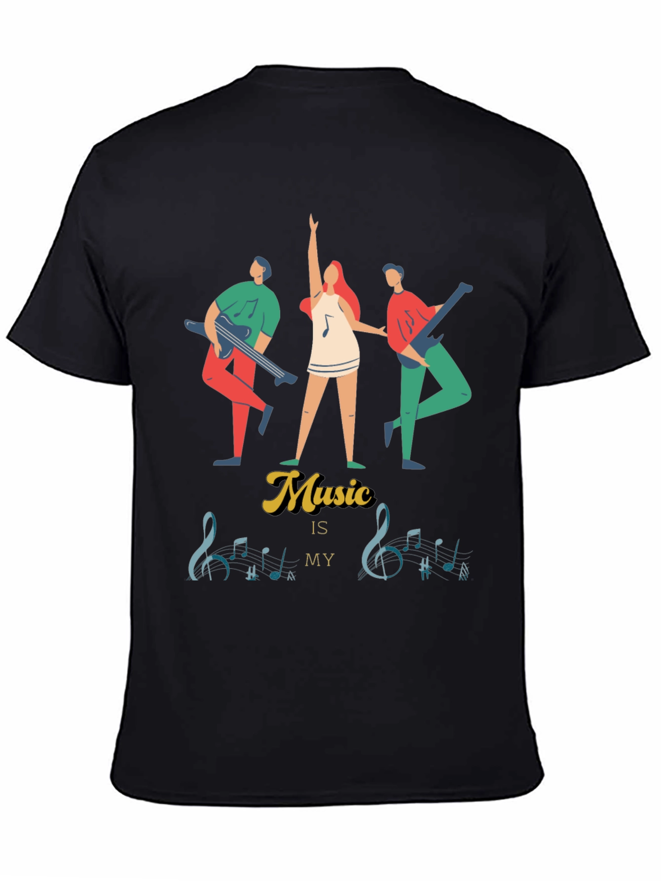 Music Is My Life T-Shirt: Stylish Musician Graphic Tee