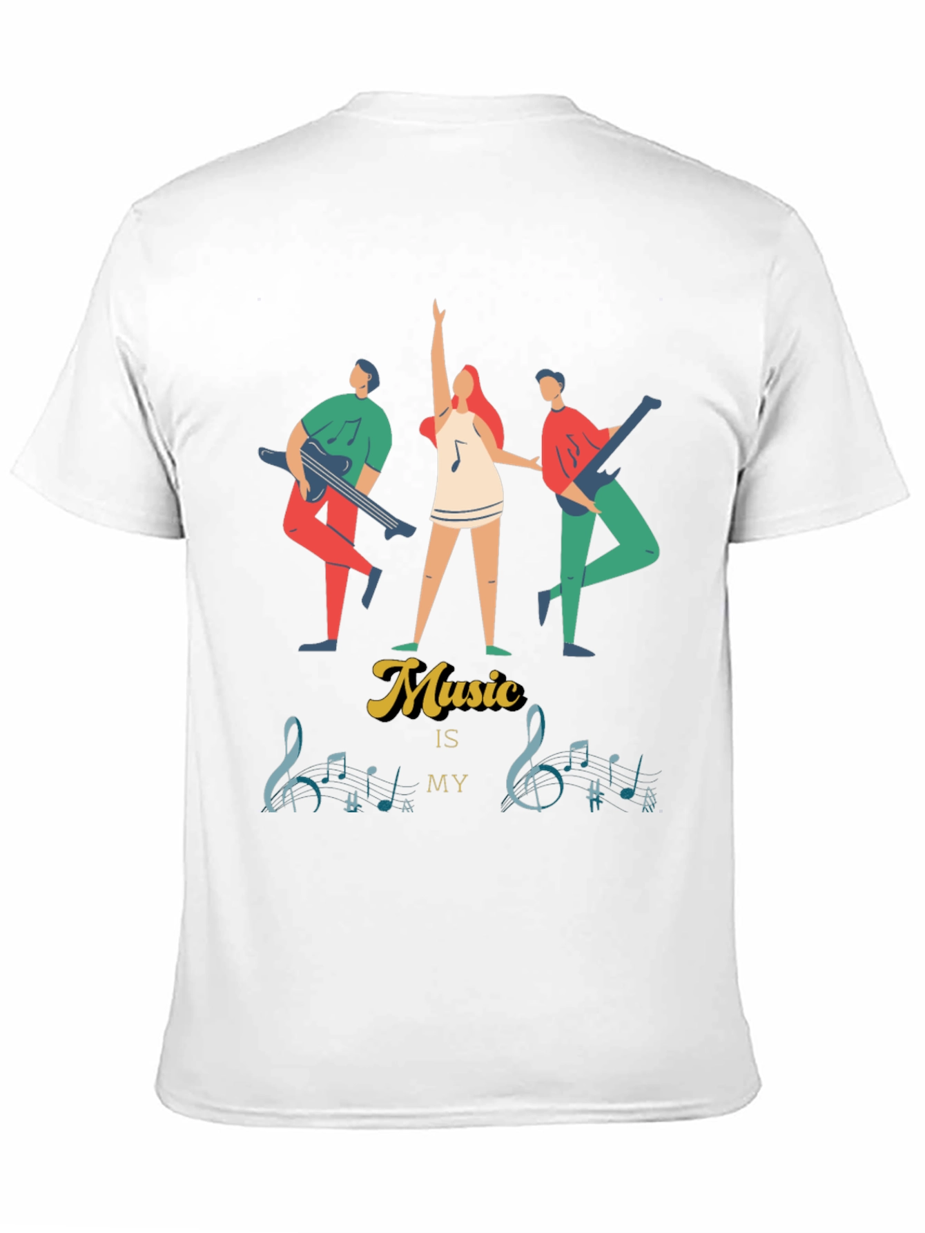 Music Is My Life T-Shirt: Stylish Musician Graphic Tee