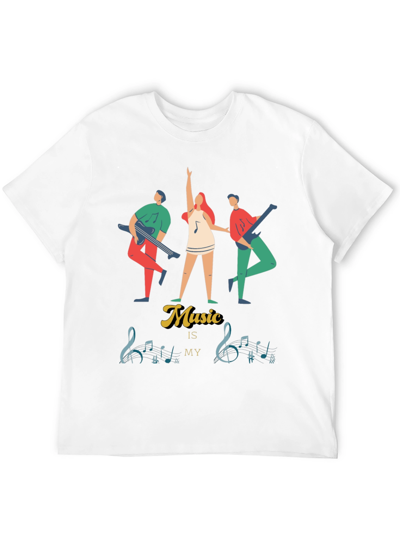 Music Is My Life T-Shirt: Stylish Musician Graphic Tee