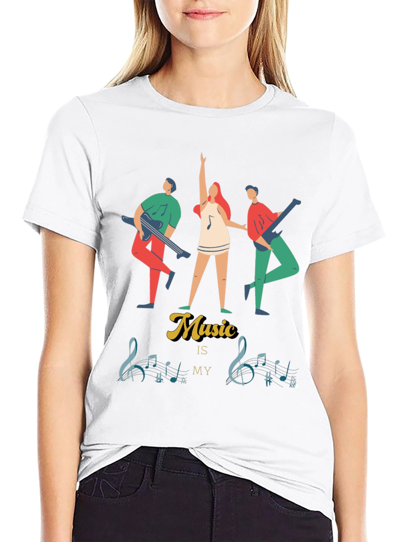 Music Is My Life T-Shirt: Stylish Musician Graphic Tee