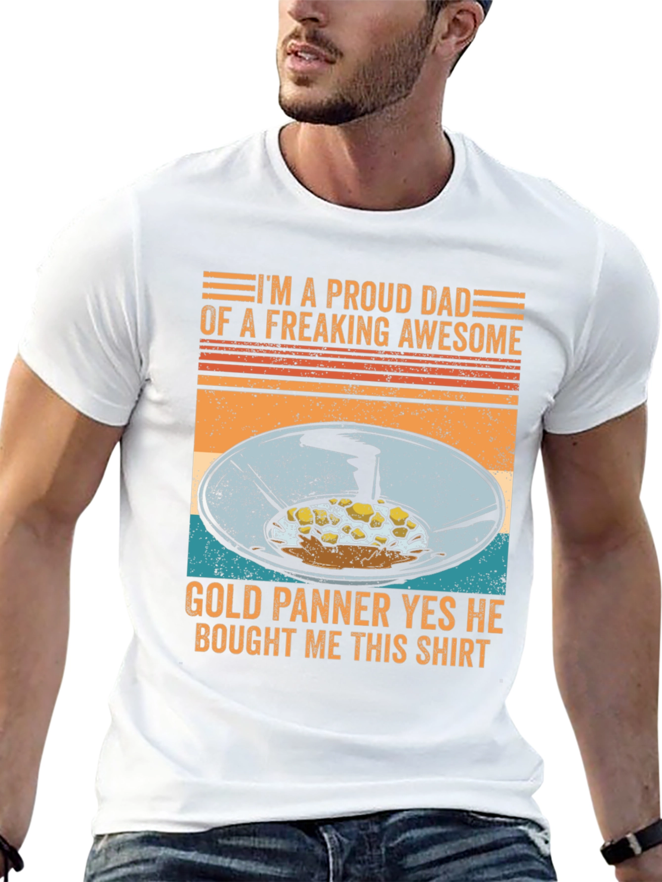 Proud Dad of a Gold Panner Graphic Tee