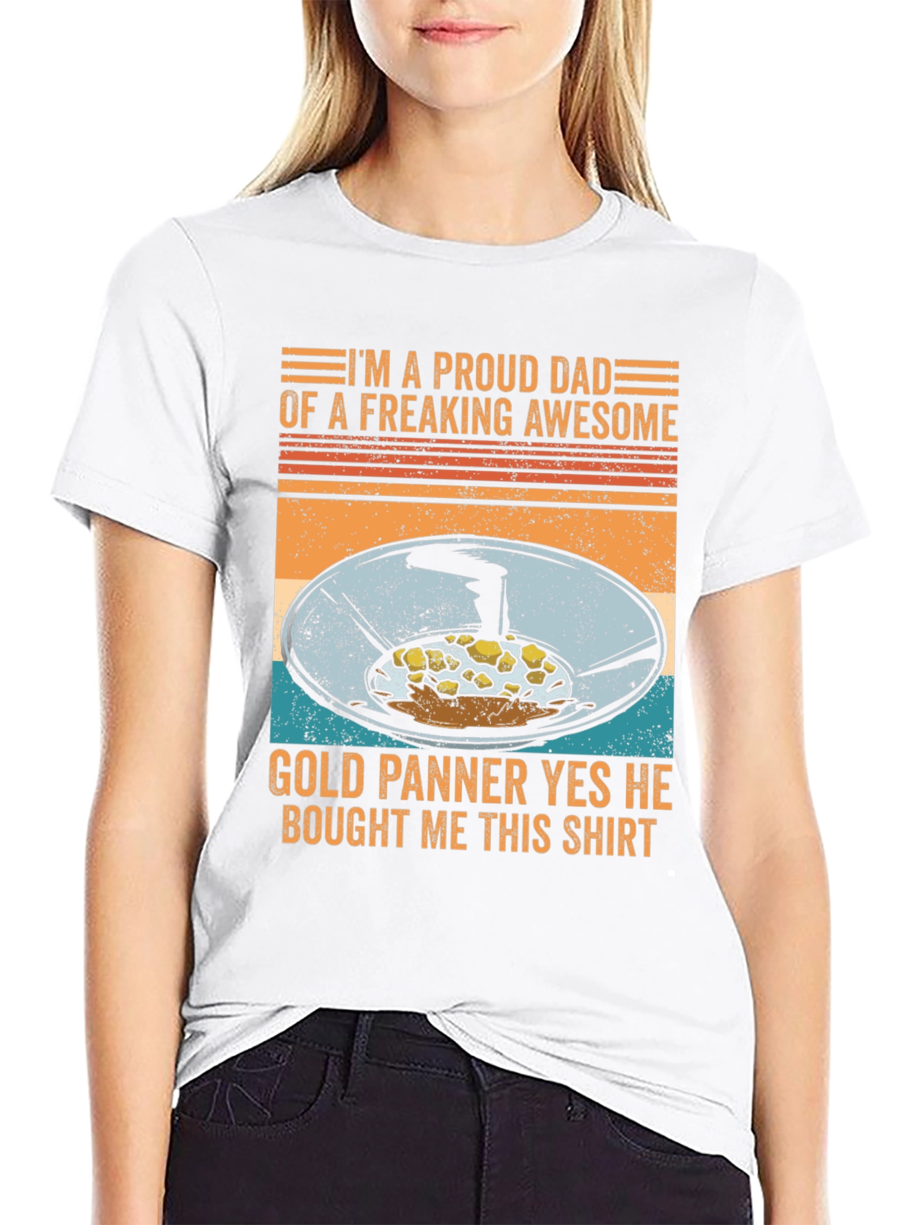 Proud Dad of a Gold Panner Graphic Tee