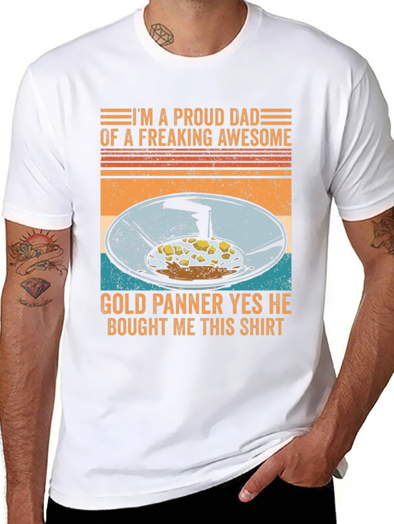 Proud Dad of a Gold Panner Graphic Tee