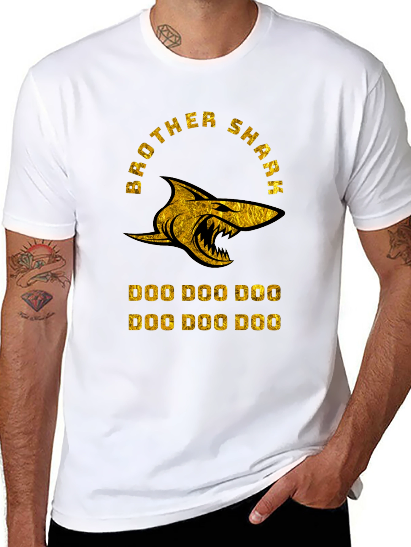 Brother Shark Doo Doo Doo Graphic T-Shirt