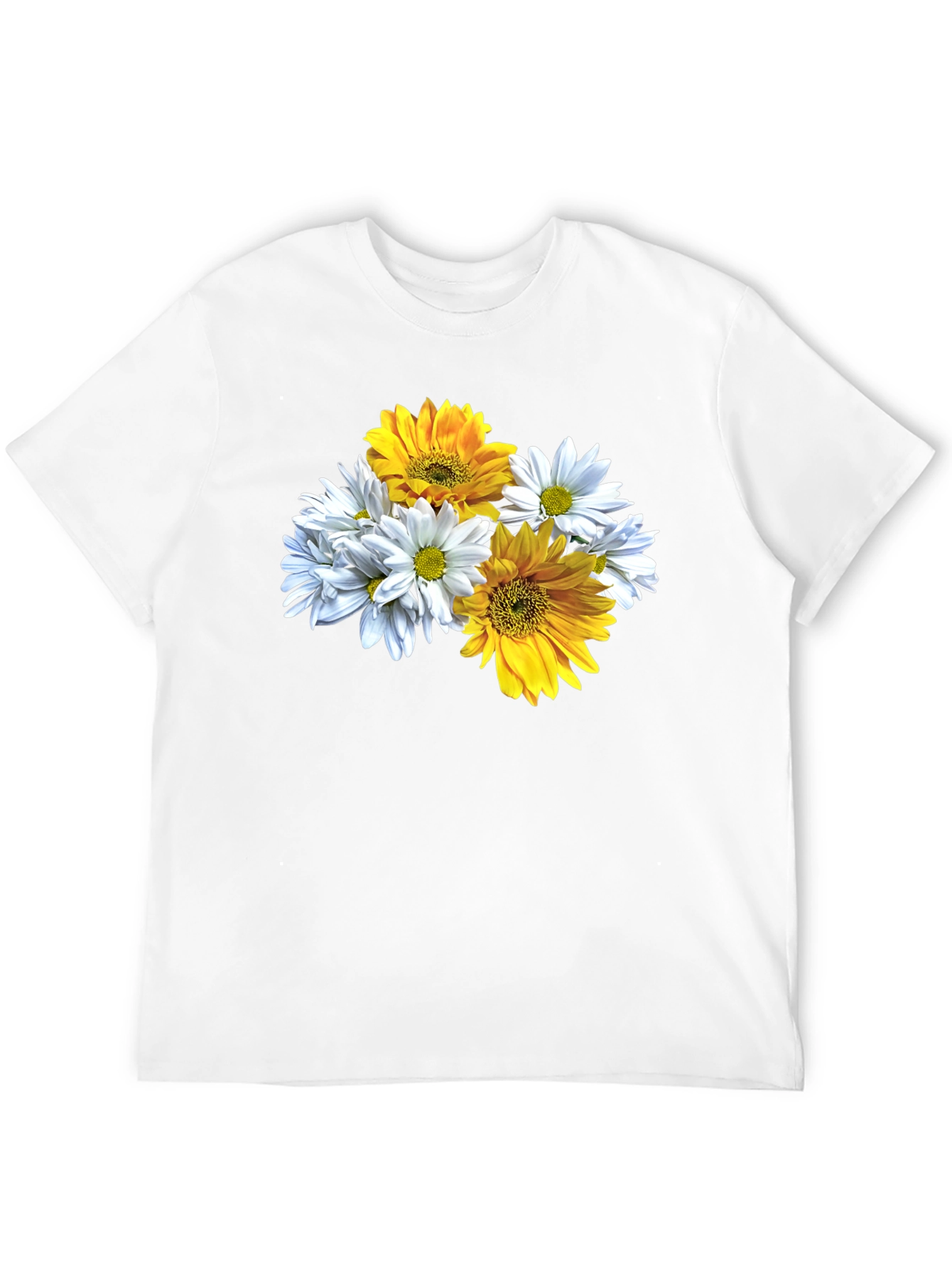 Floral Graphic Tee - Daisy & Sunflower Print