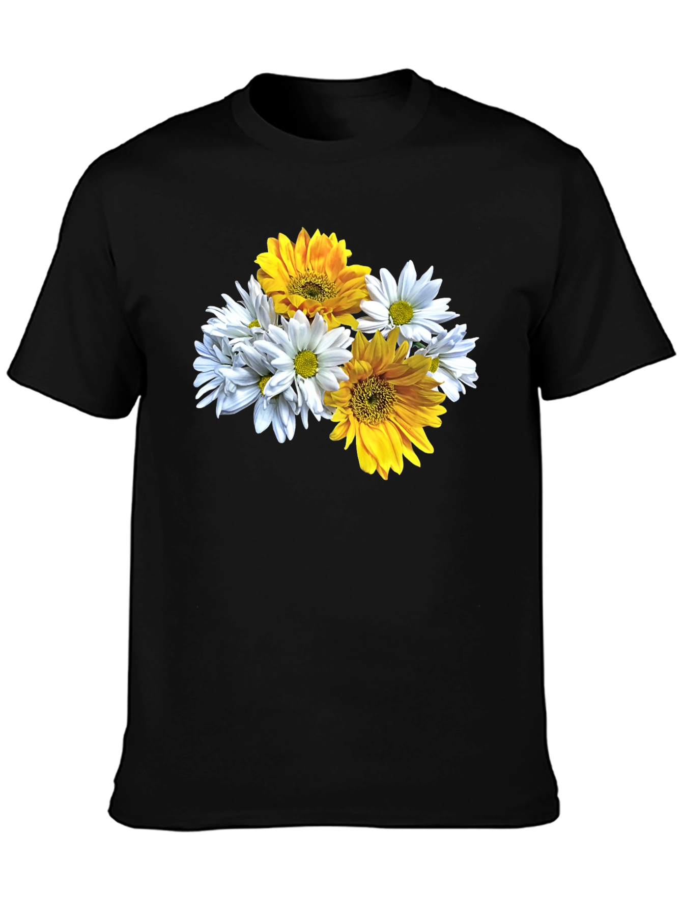 Floral Graphic Tee - Daisy & Sunflower Print
