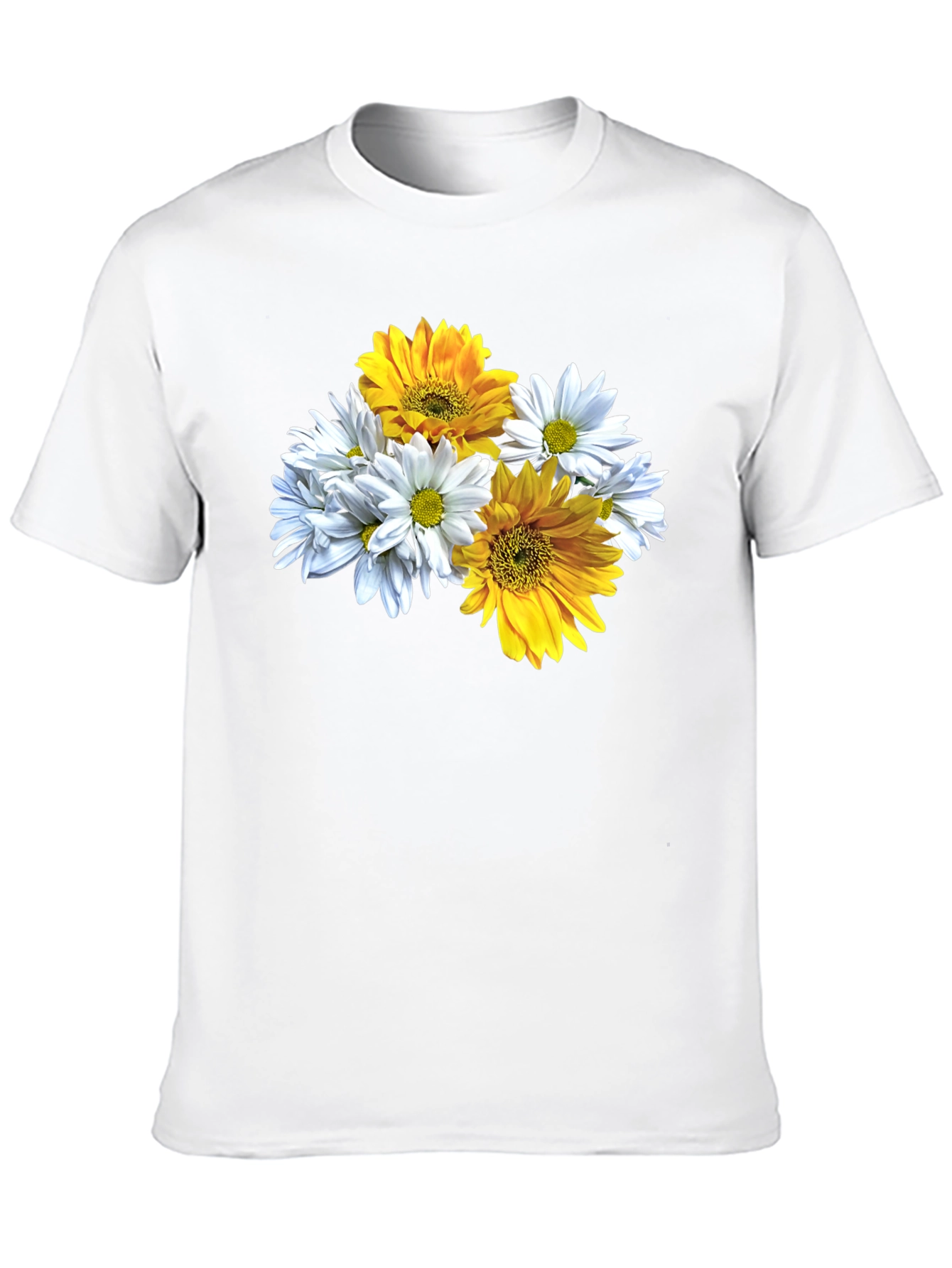 Floral Graphic Tee - Daisy & Sunflower Print
