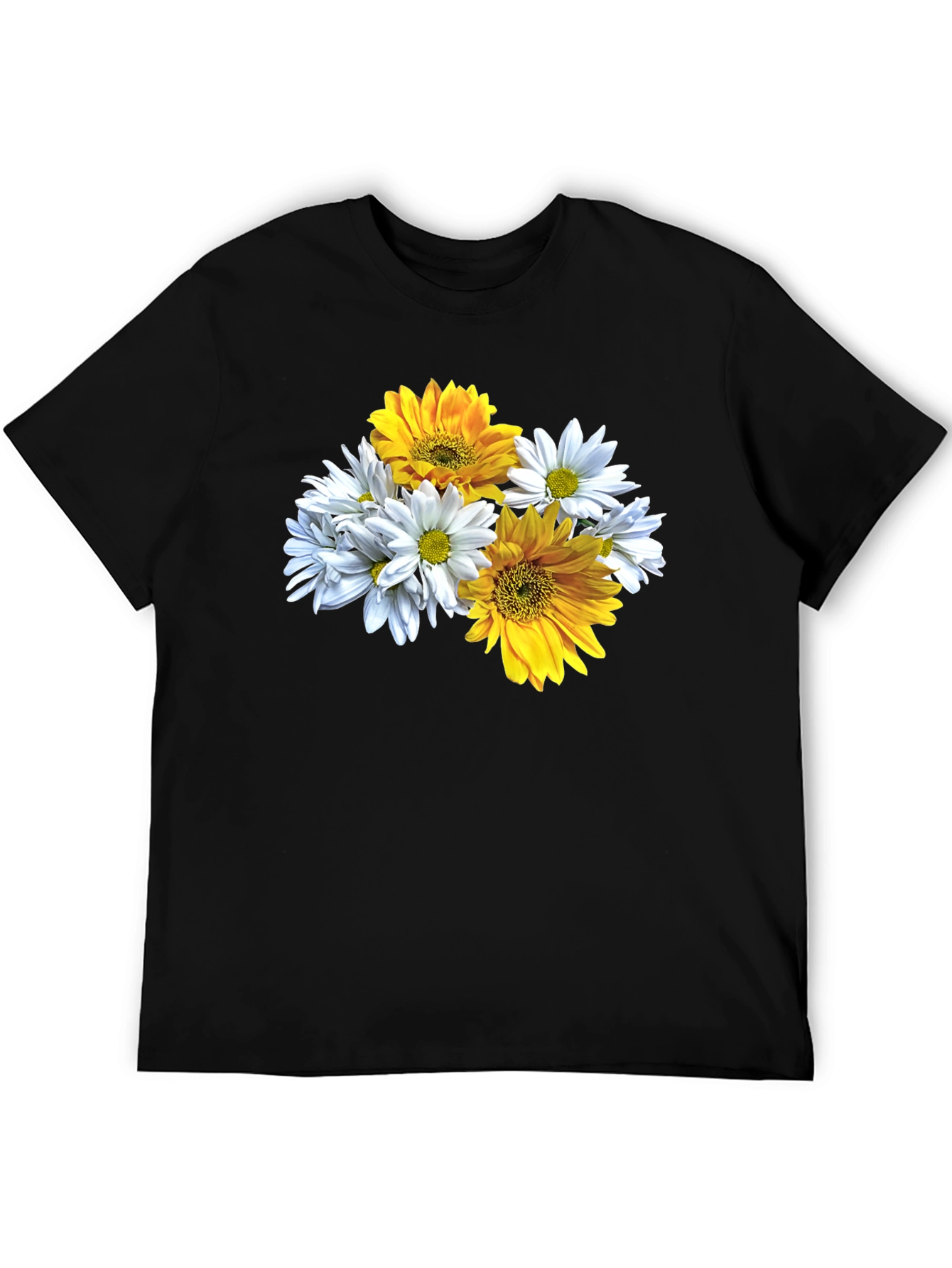 Floral Graphic Tee - Daisy & Sunflower Print