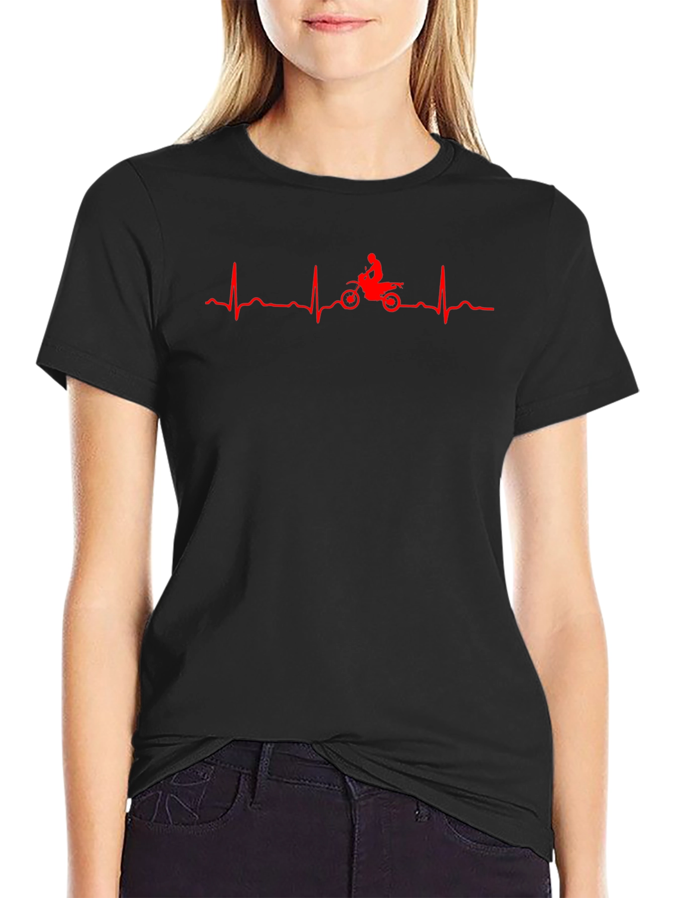 Motorcycle Heartbeat T-Shirt - Biker Life