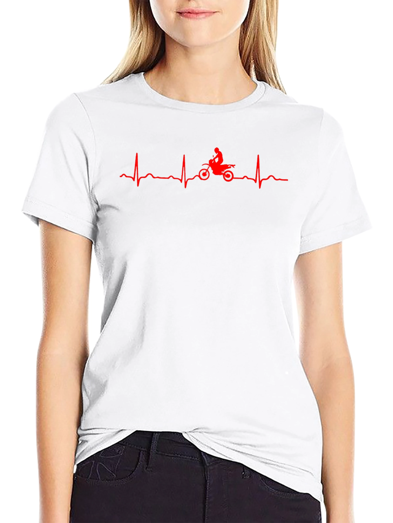 Motorcycle Heartbeat T-Shirt - Biker Life
