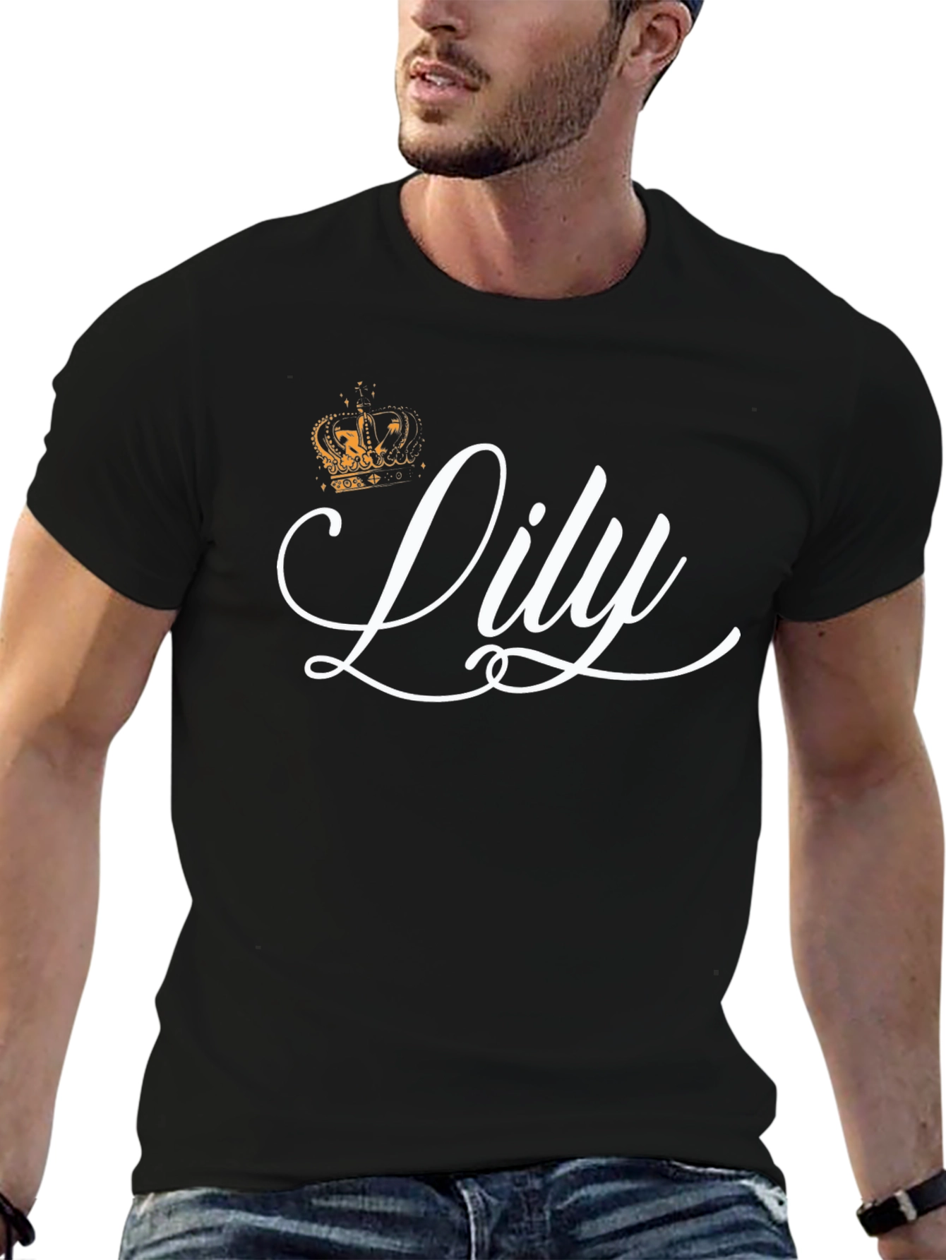 Lily Crown Black T-Shirt