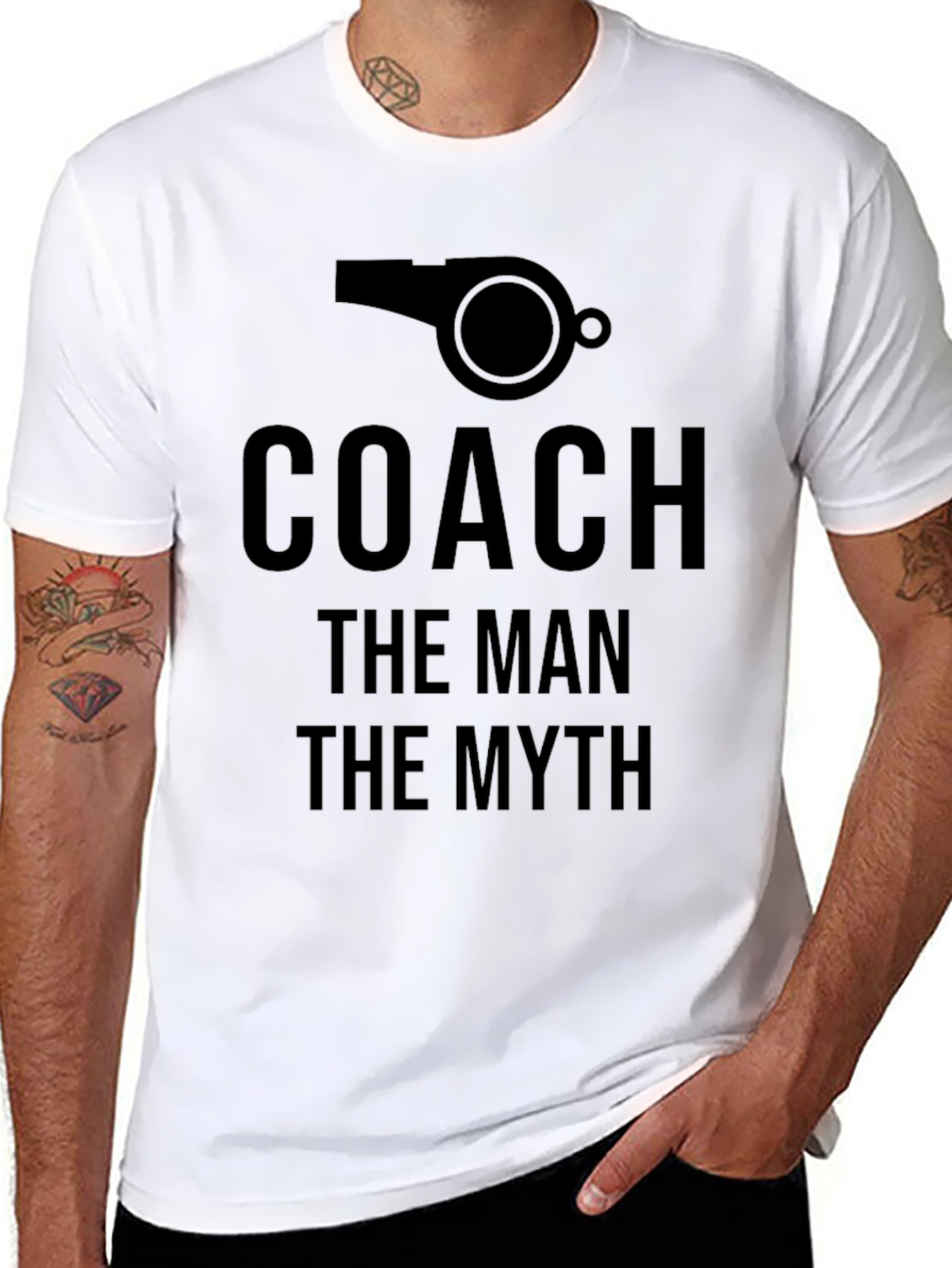 Coach: The Man The Myth Black T-Shirt