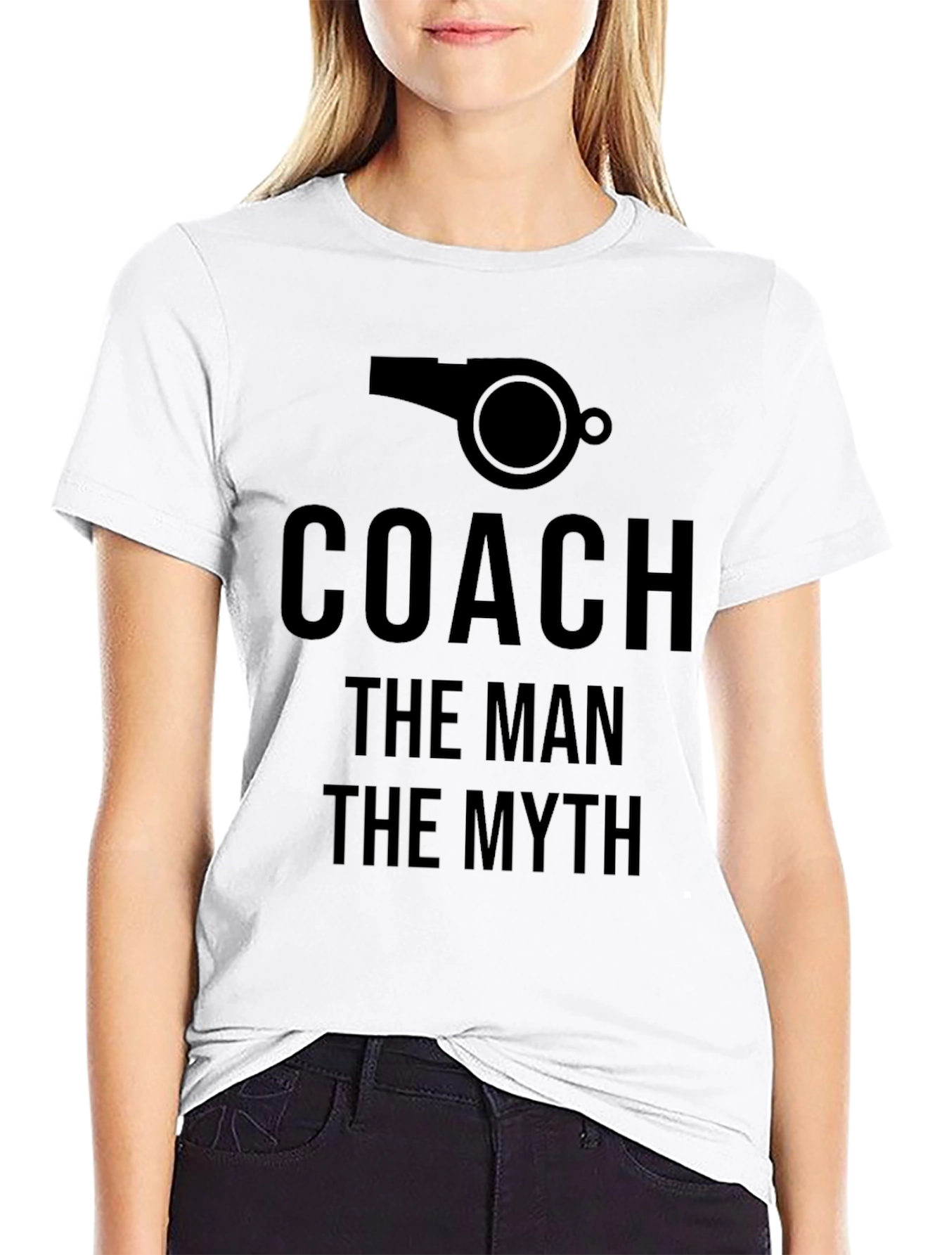 Coach: The Man The Myth Black T-Shirt