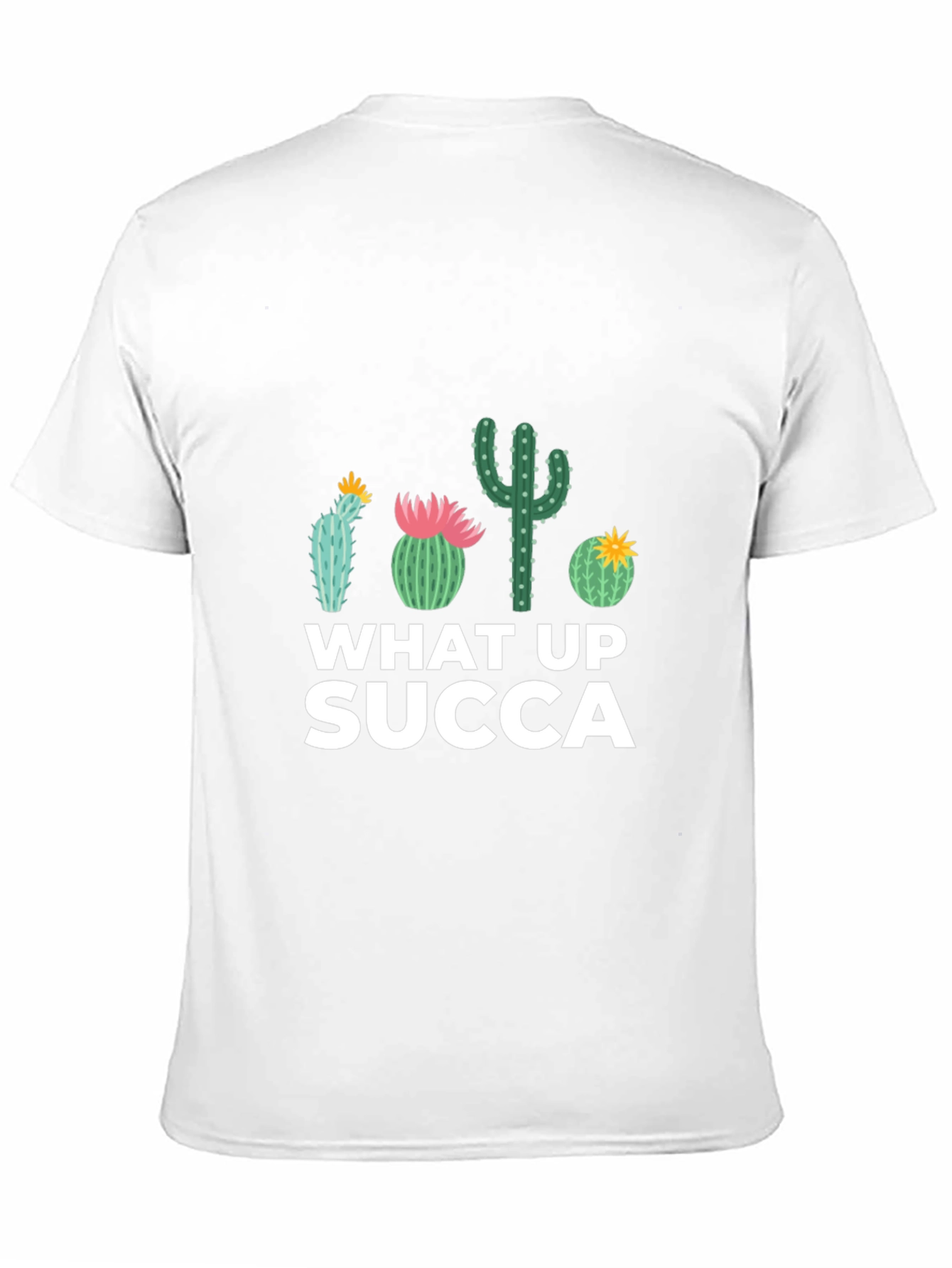 What Up SUCCA Cactus Graphic T-Shirt