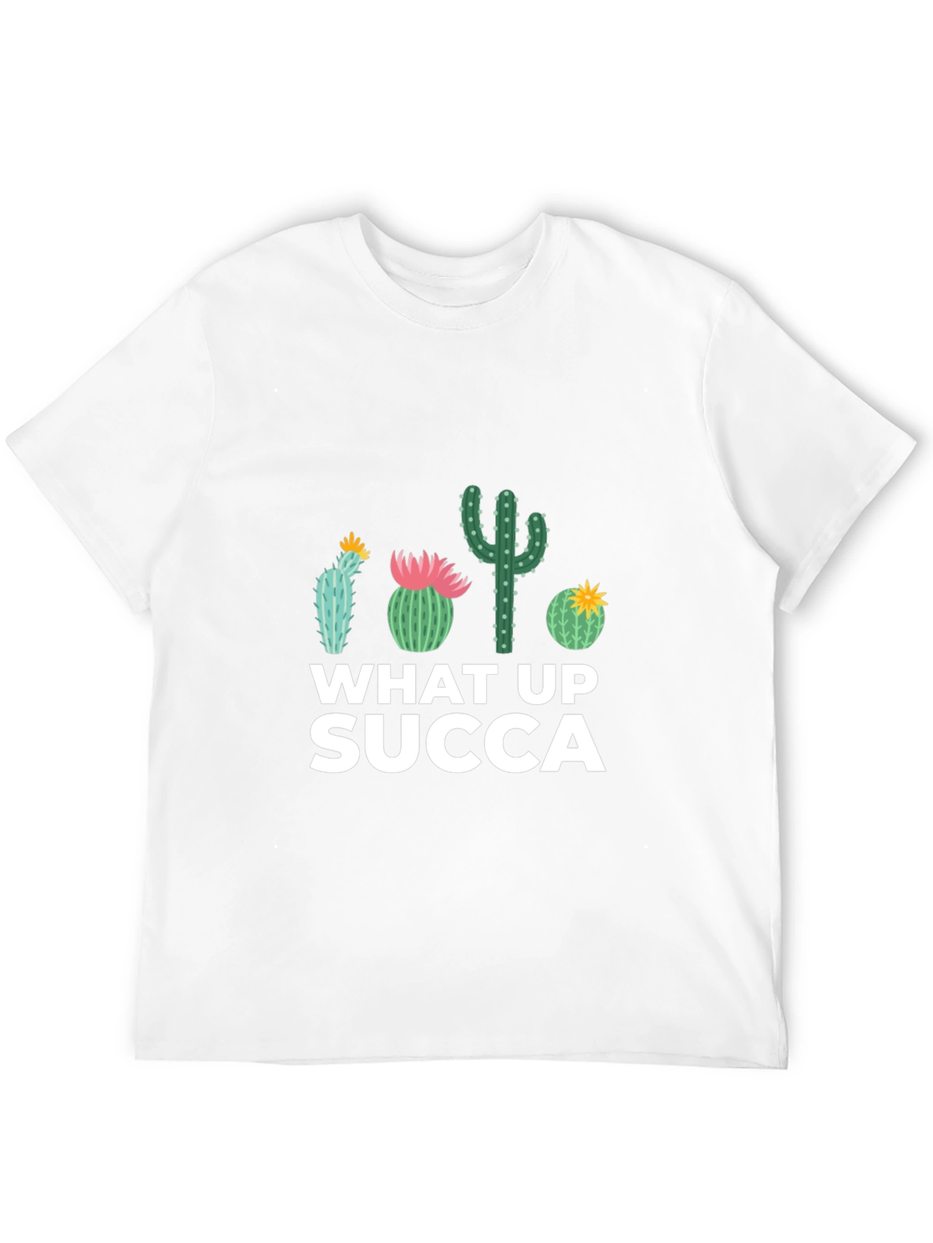 What Up SUCCA Cactus Graphic T-Shirt