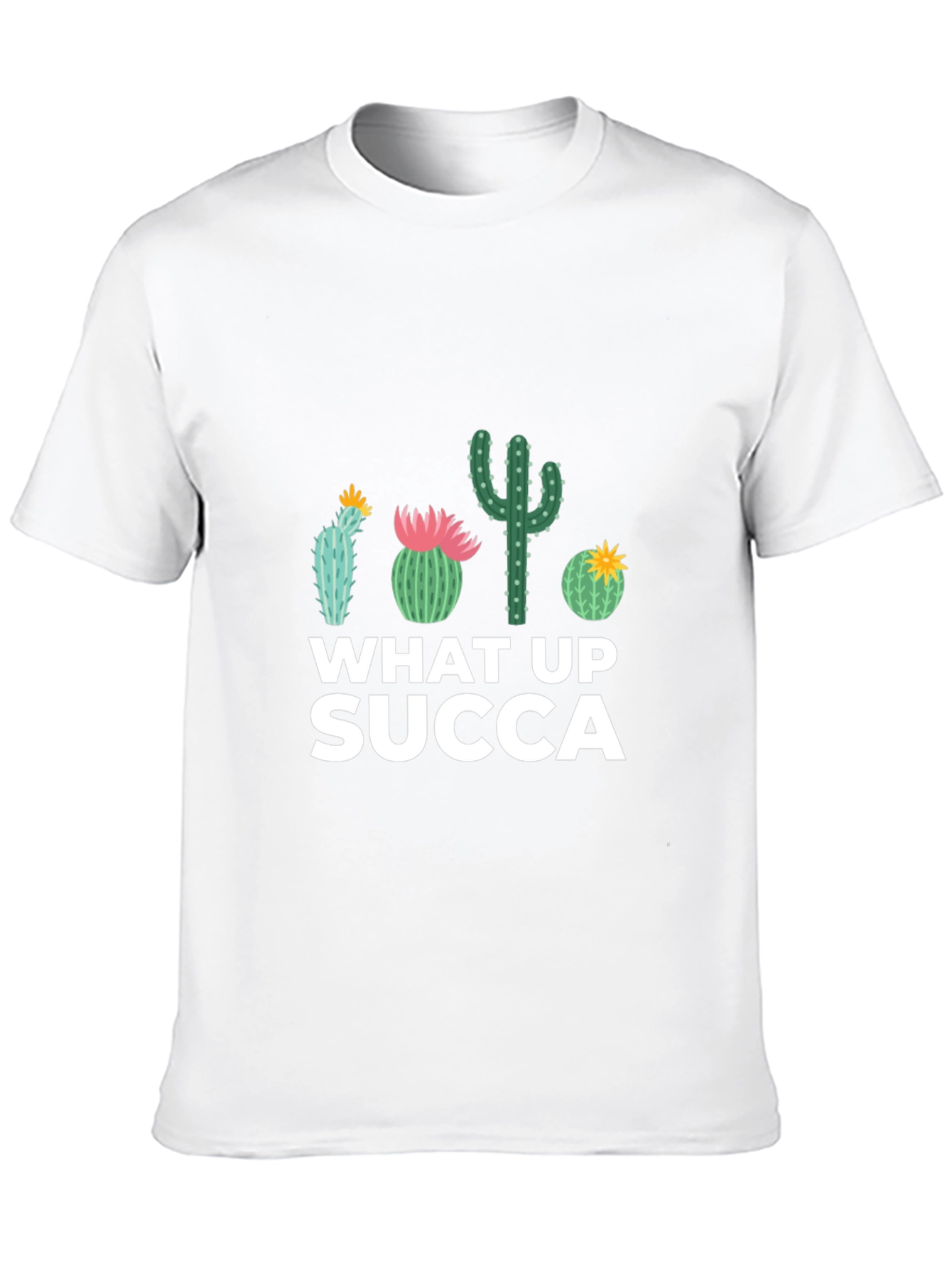 What Up SUCCA Cactus Graphic T-Shirt