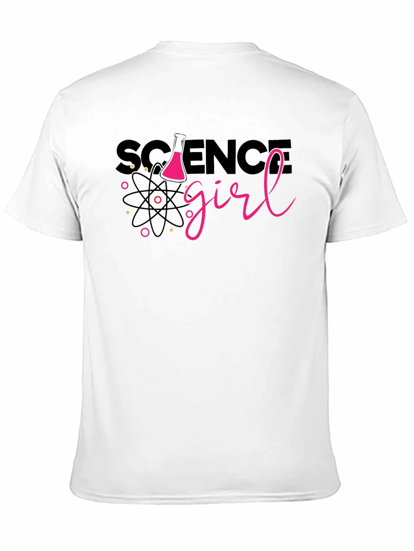Science Girl T-Shirt - Black Short Sleeve