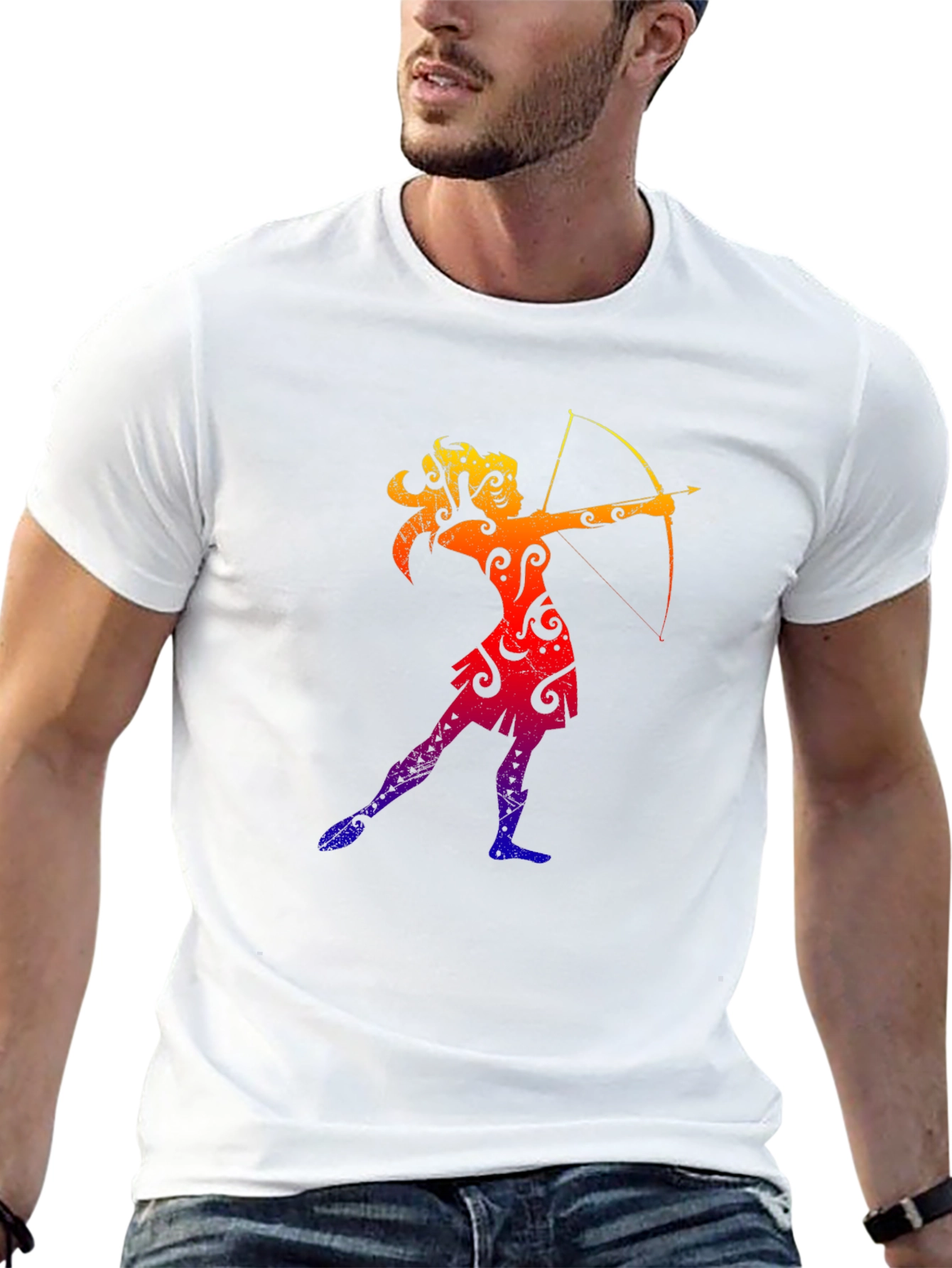 Sagittarius Zodiac Black T-Shirt