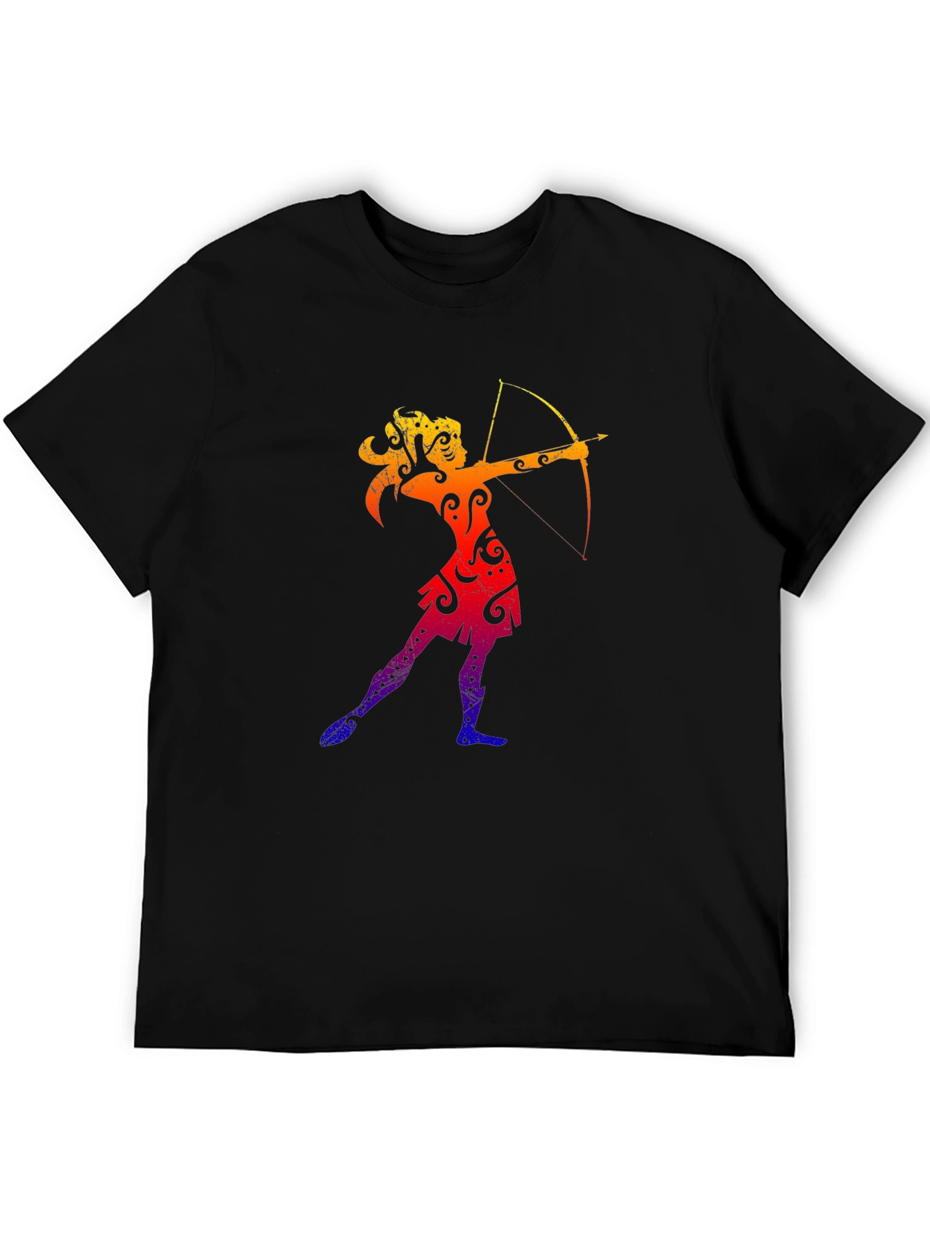 Sagittarius Zodiac Black T-Shirt