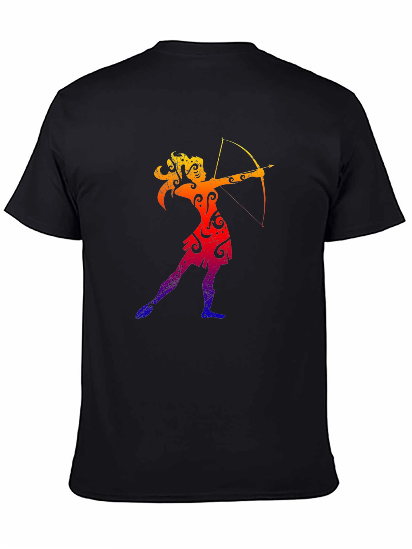 Sagittarius Zodiac Black T-Shirt