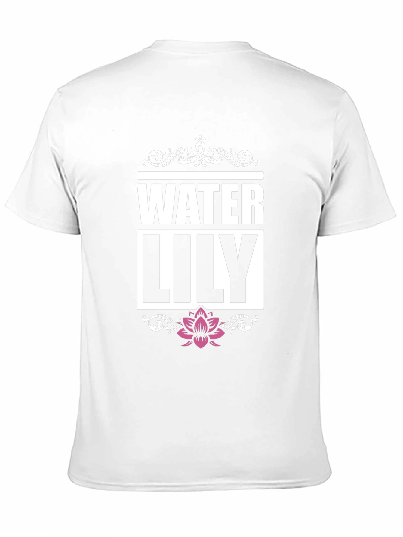 Water Lily Graphic Tee - Mens Black T-Shirt