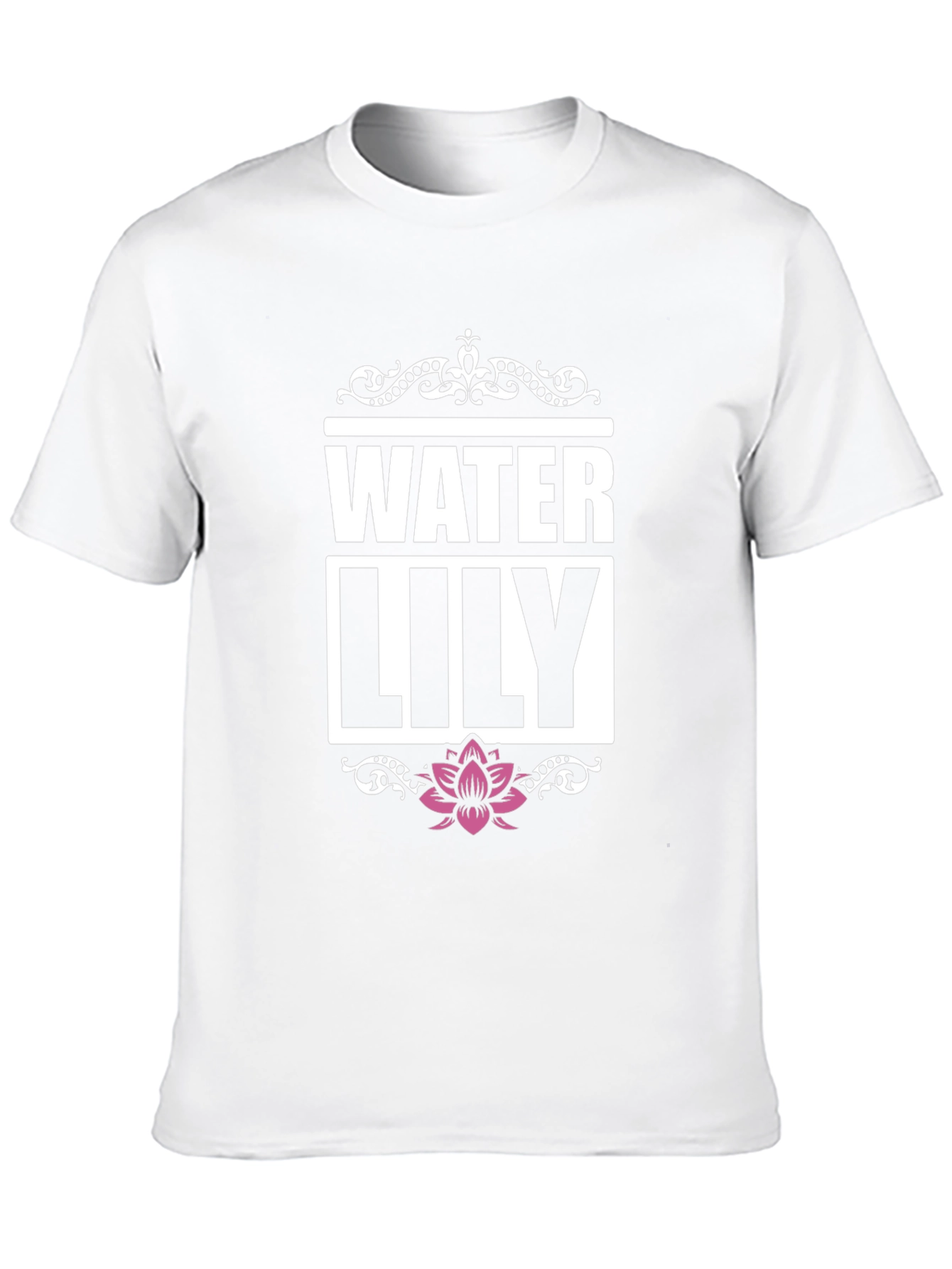 Water Lily Graphic Tee - Mens Black T-Shirt