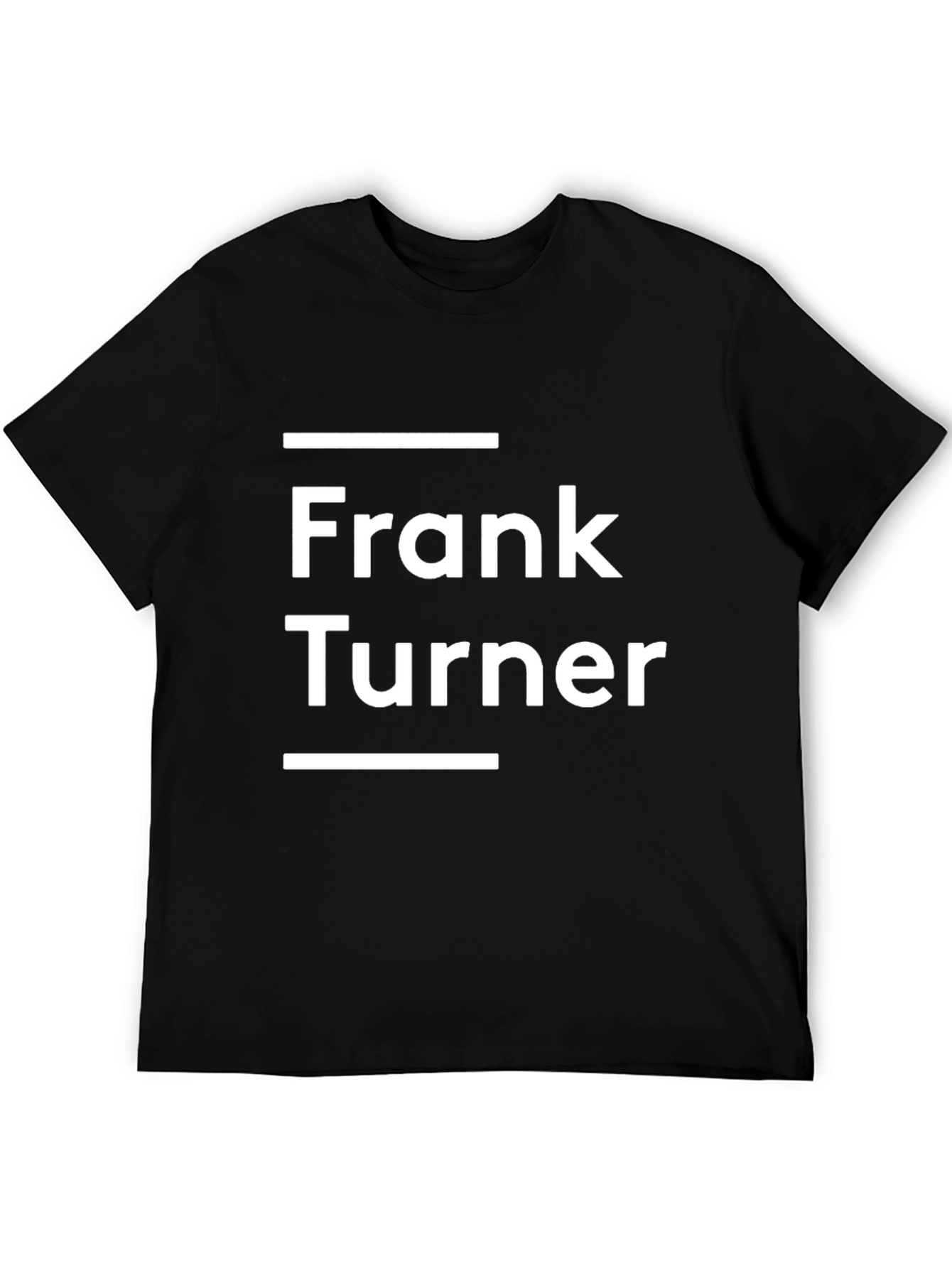 Frank Turner Graphic Tee - Black Cotton T-Shirt