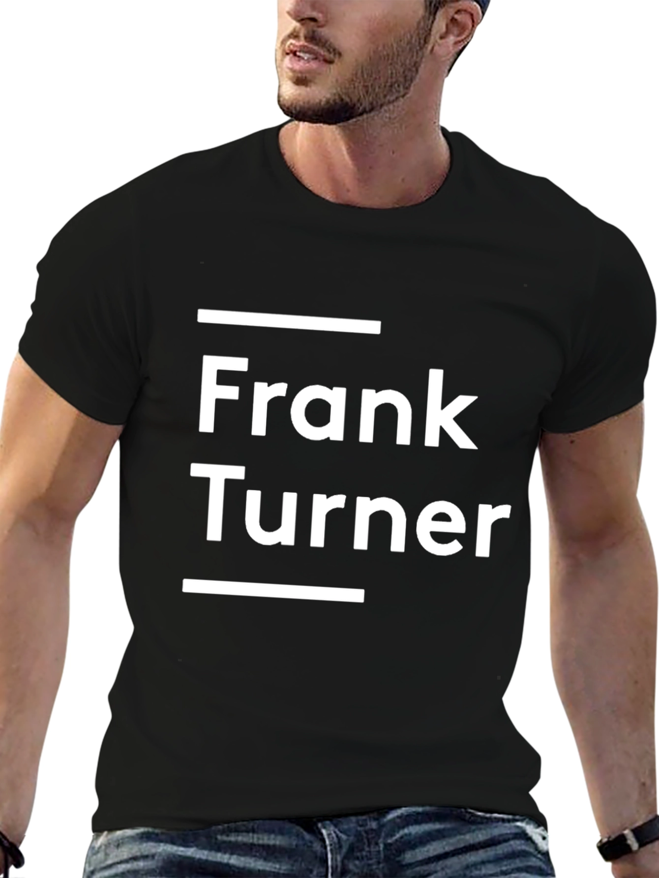 Frank Turner Graphic Tee - Black Cotton T-Shirt