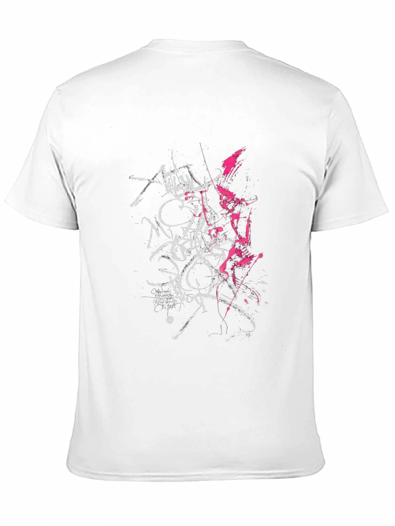 Edgy Graphic Print T-Shirt - Black