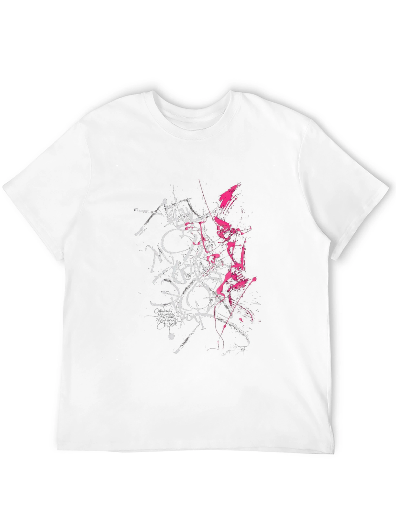 Edgy Graphic Print T-Shirt - Black