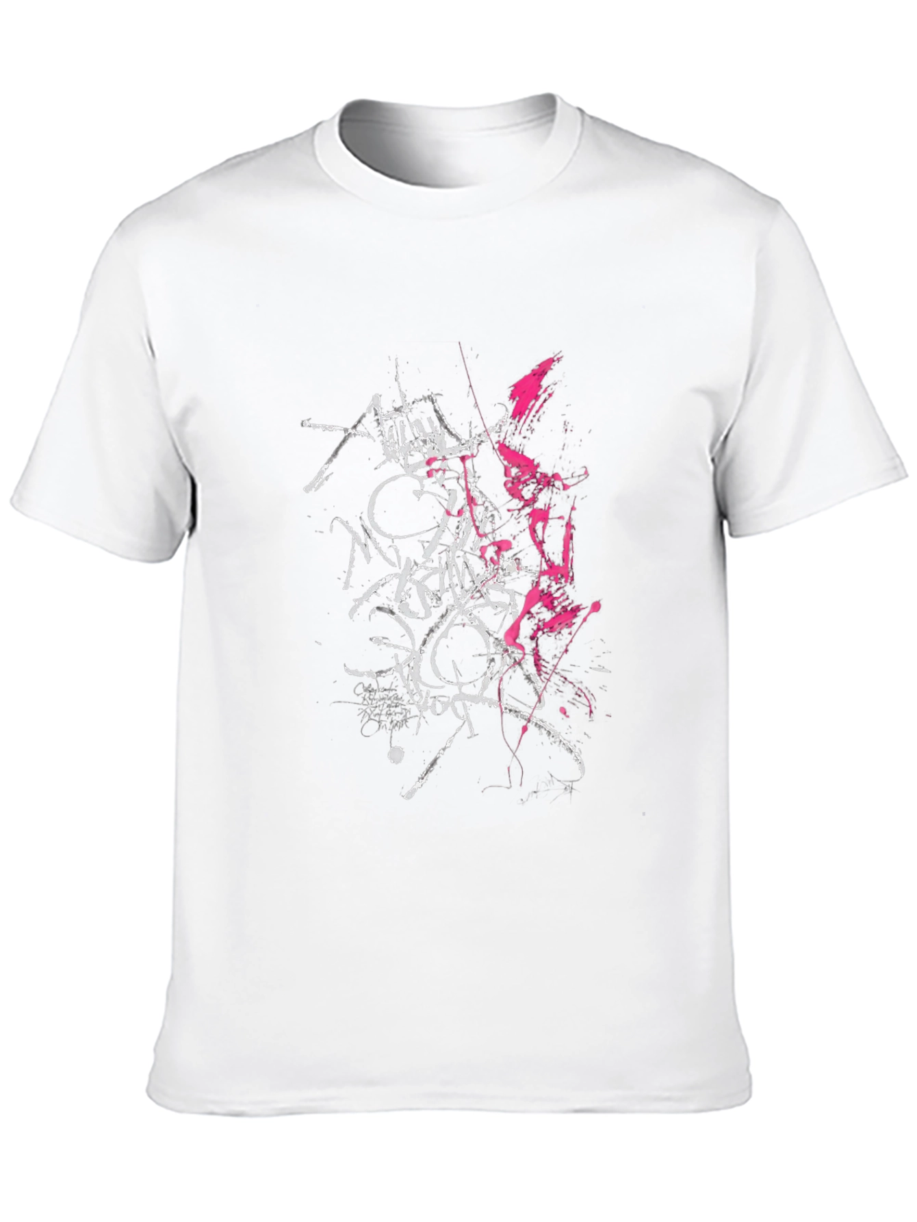 Edgy Graphic Print T-Shirt - Black