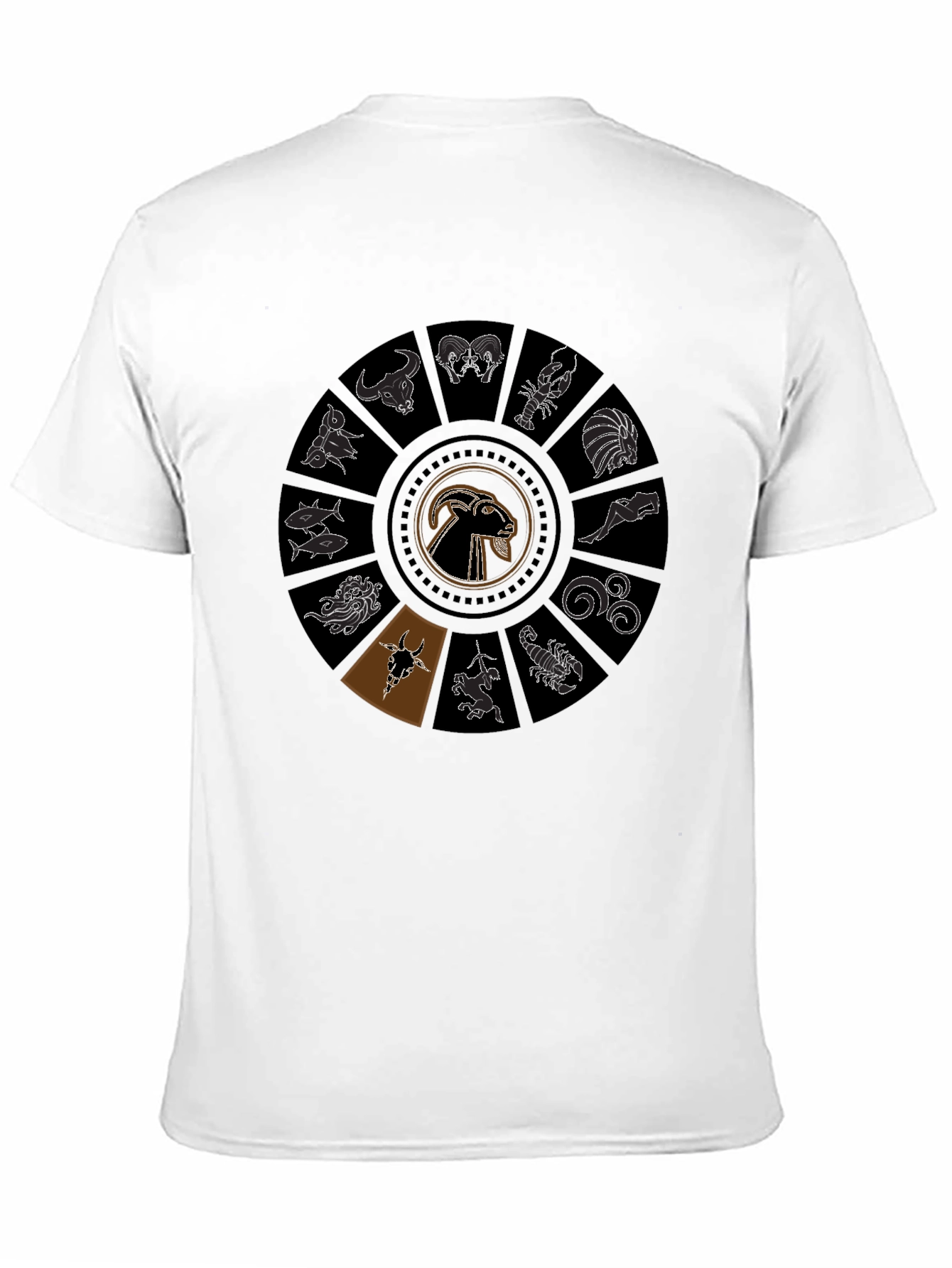 Zodiac Wheel Graphic Tee - Astrology Shirt