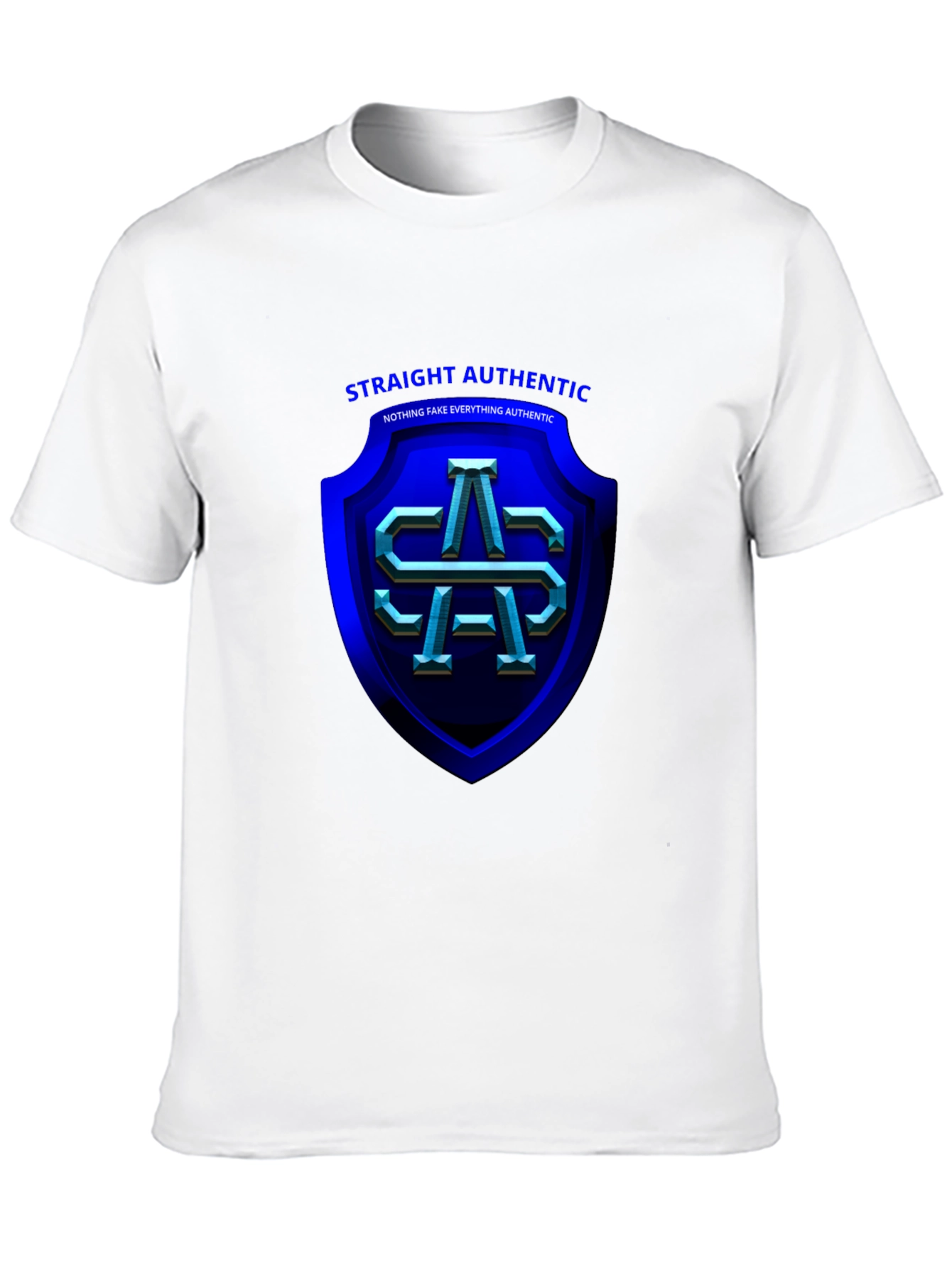 Straight Authentic Black T-Shirt