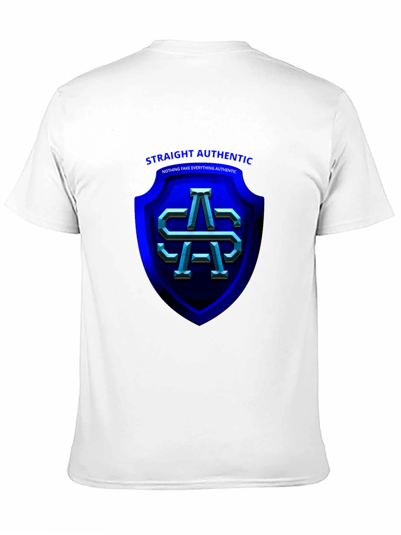 Straight Authentic Black T-Shirt