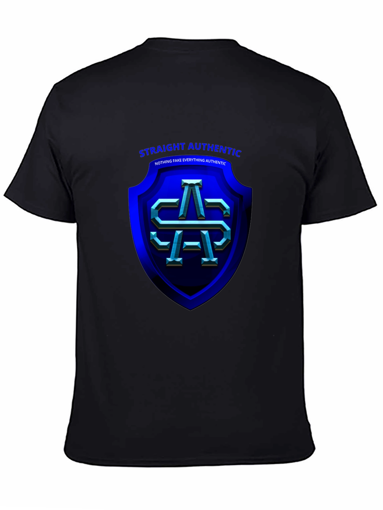 Straight Authentic Black T-Shirt