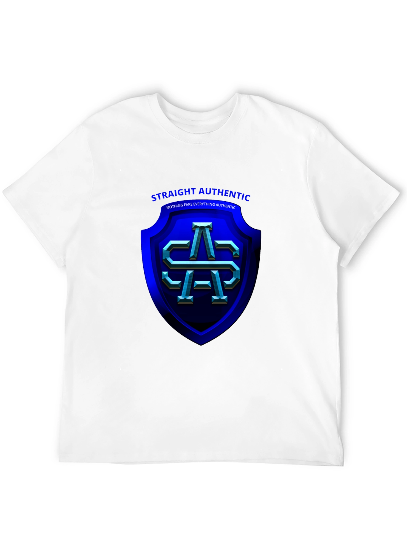 Straight Authentic Black T-Shirt