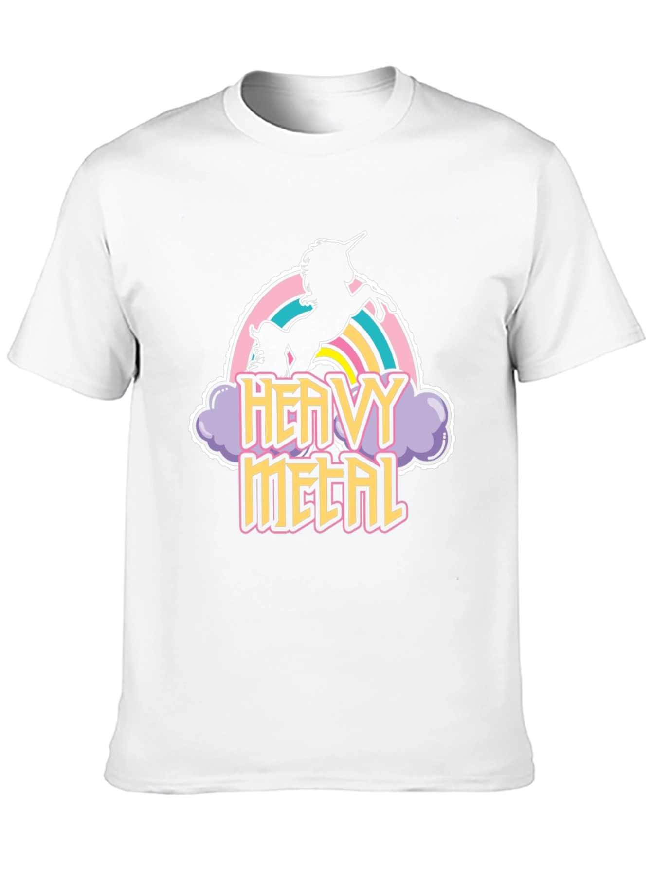 Heavy Metal Unicorn Black T-Shirt