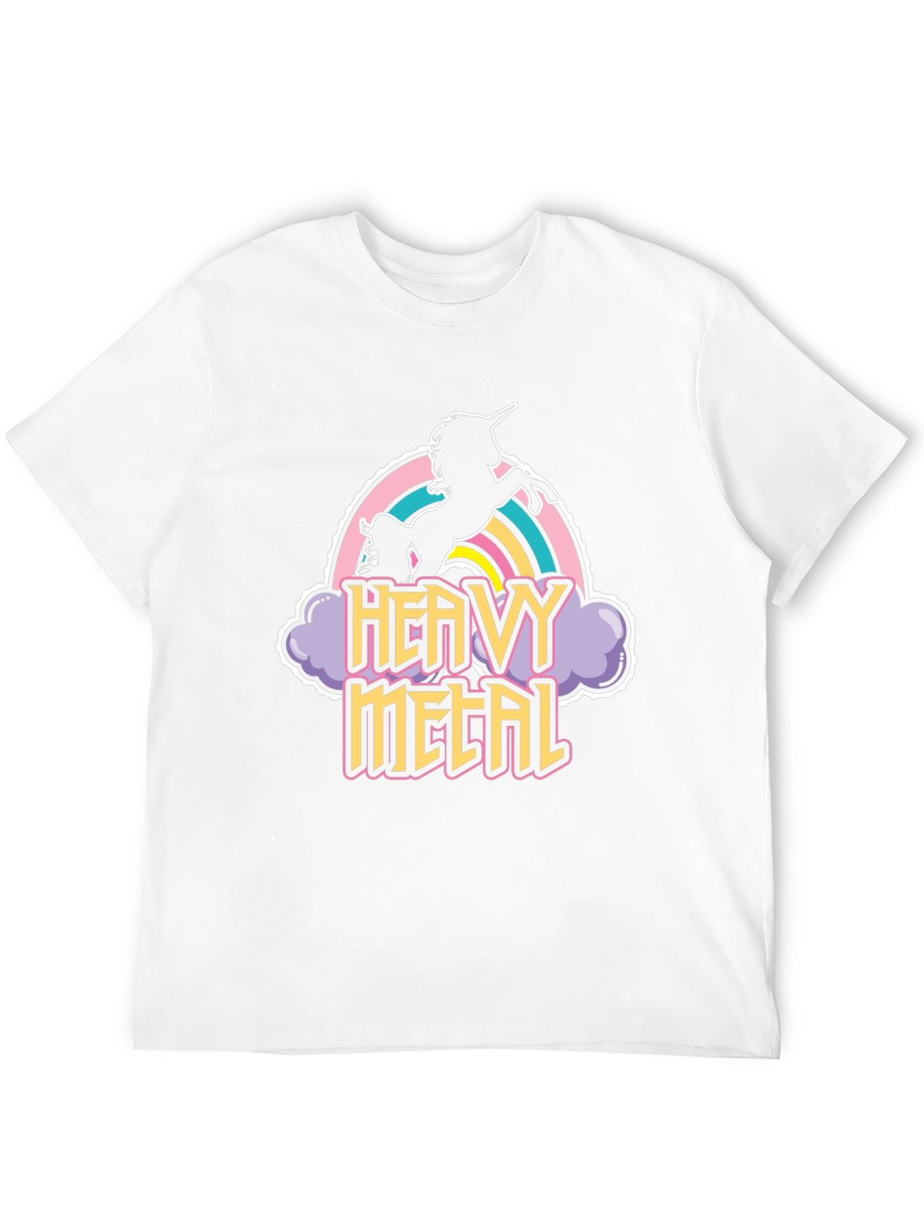 Heavy Metal Unicorn Black T-Shirt
