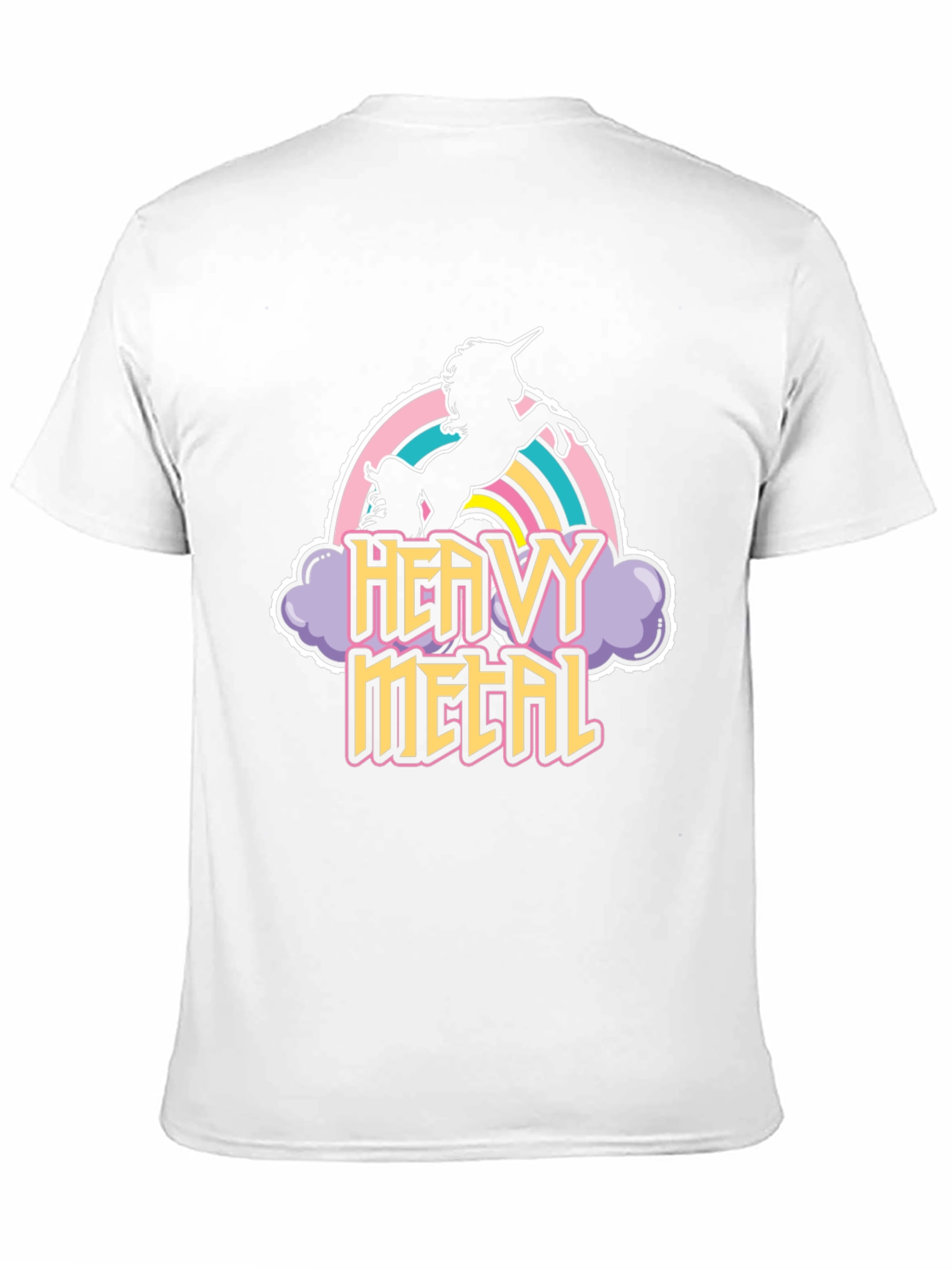 Heavy Metal Unicorn Black T-Shirt