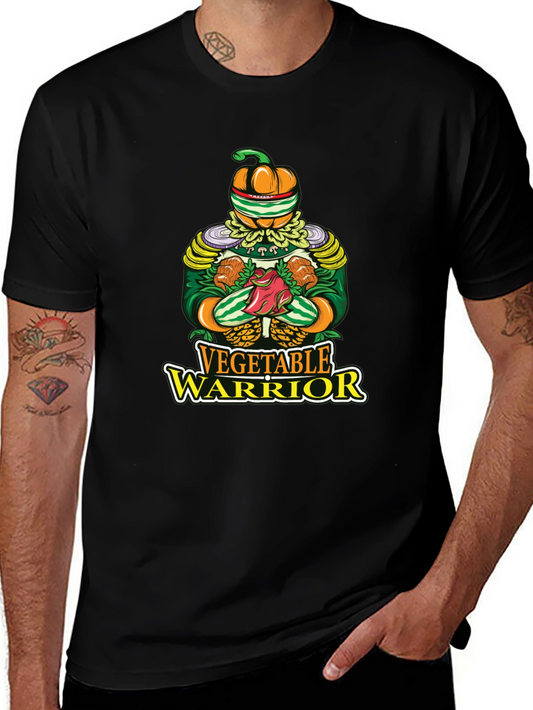 Vegetable Warrior Graphic T-Shirt - Unique Vegan Style