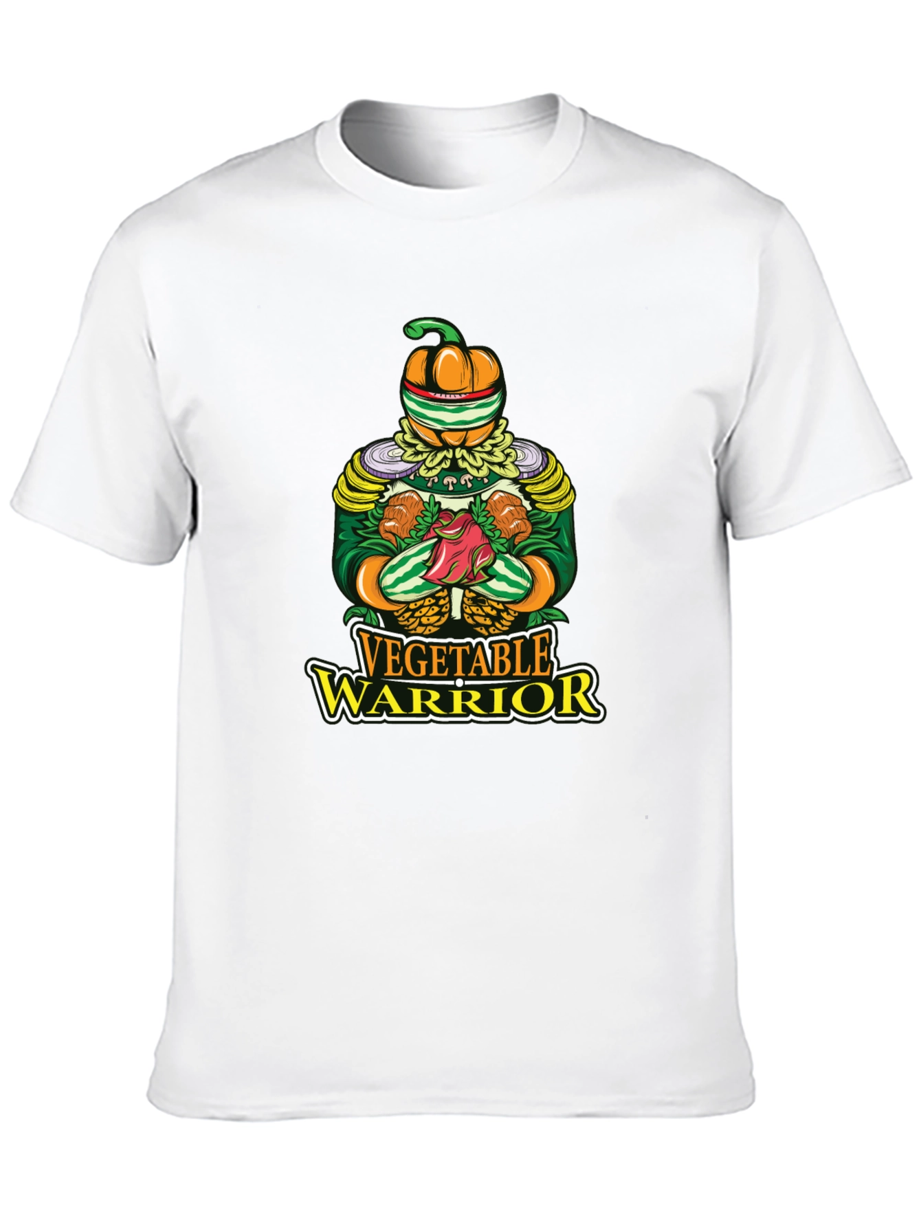 Vegetable Warrior Graphic T-Shirt - Unique Vegan Style