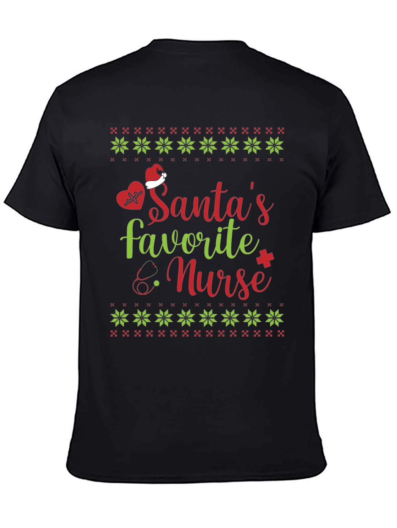 Santas Favorite Nurse Christmas T-Shirt