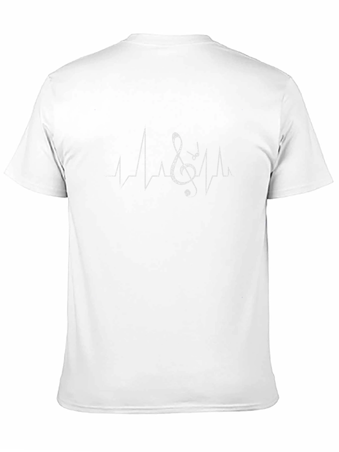 Music Heartbeat Tee - Black Cotton T-Shirt