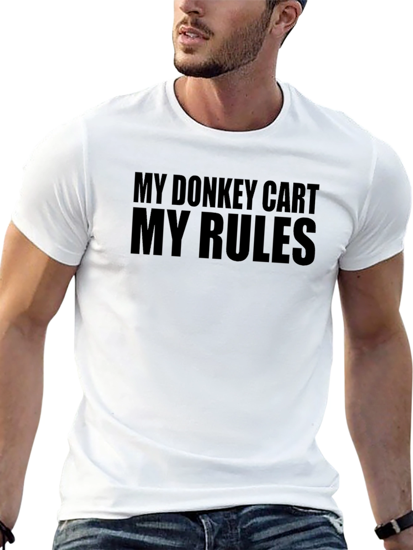 My Donkey Cart My Rules T-Shirt - Black