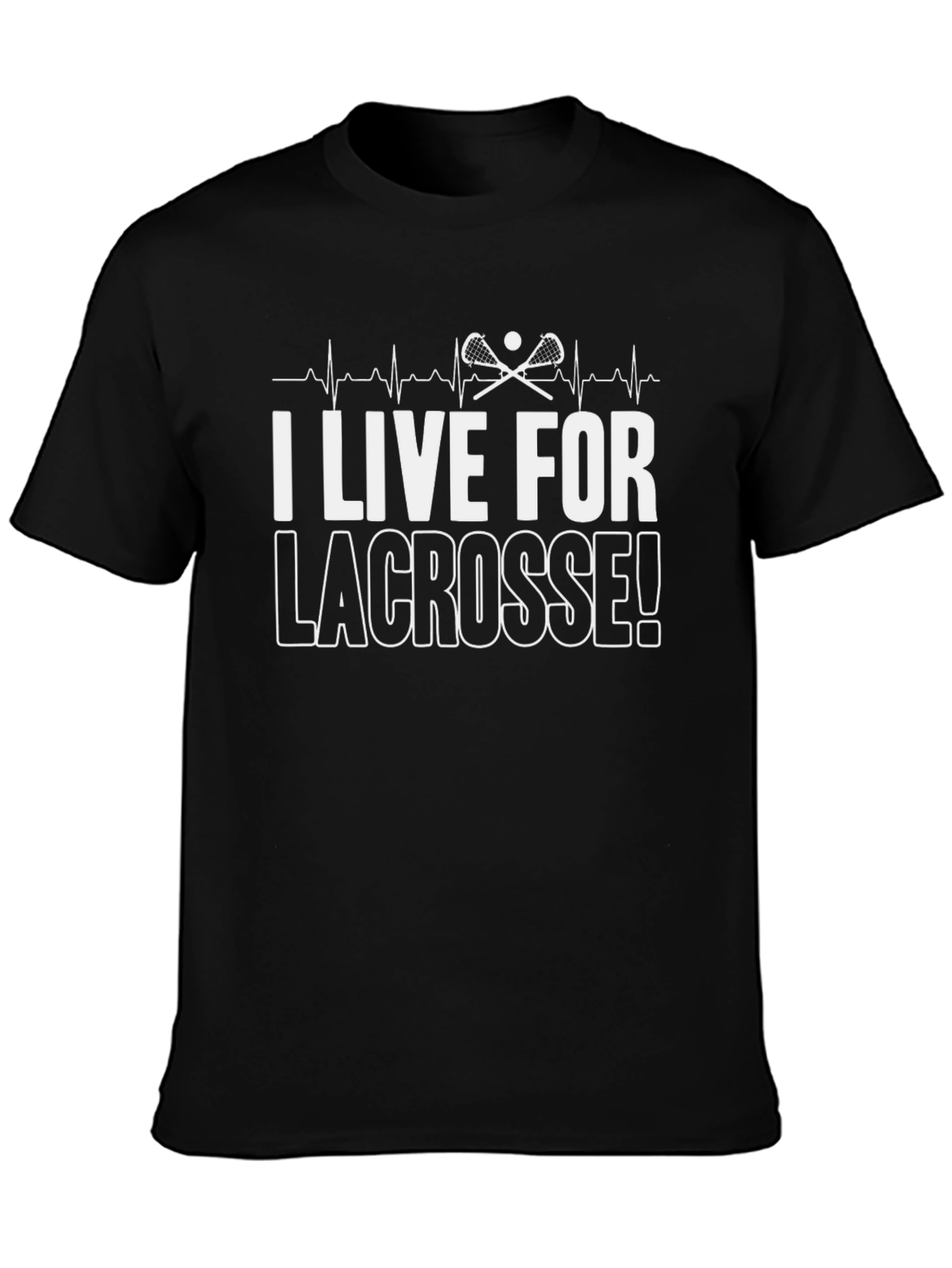 I Live For Lacrosse! Graphic Tee
